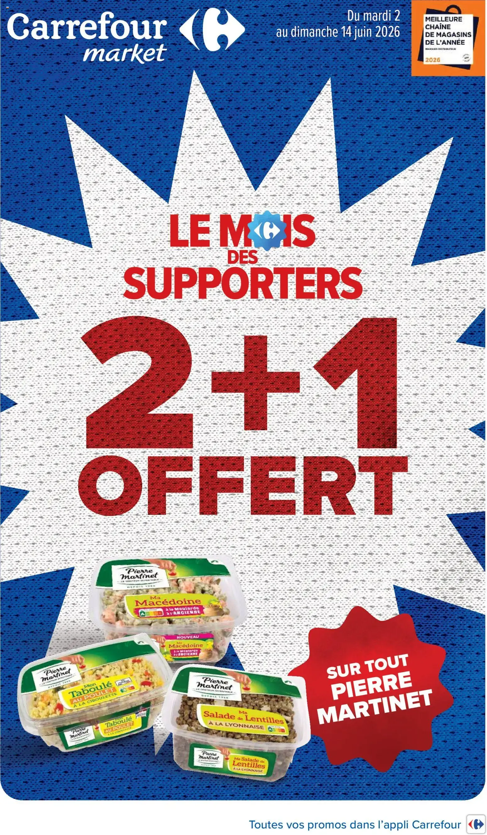 Carrefour Market Spécial supporters à partir du 02/06/2026 - promo en ligne du 2 juin au 14 juin 2026 - Catalogue page 1