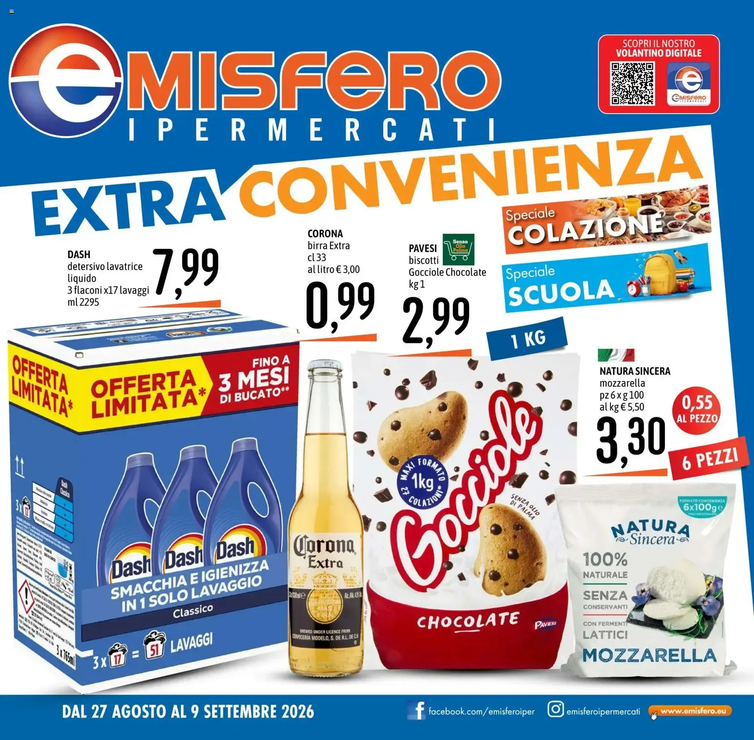 Emisfero Ipermercati Extra Convenienza da 27 agosto a 9 settembre di 2026 - Pagina del volantino 1