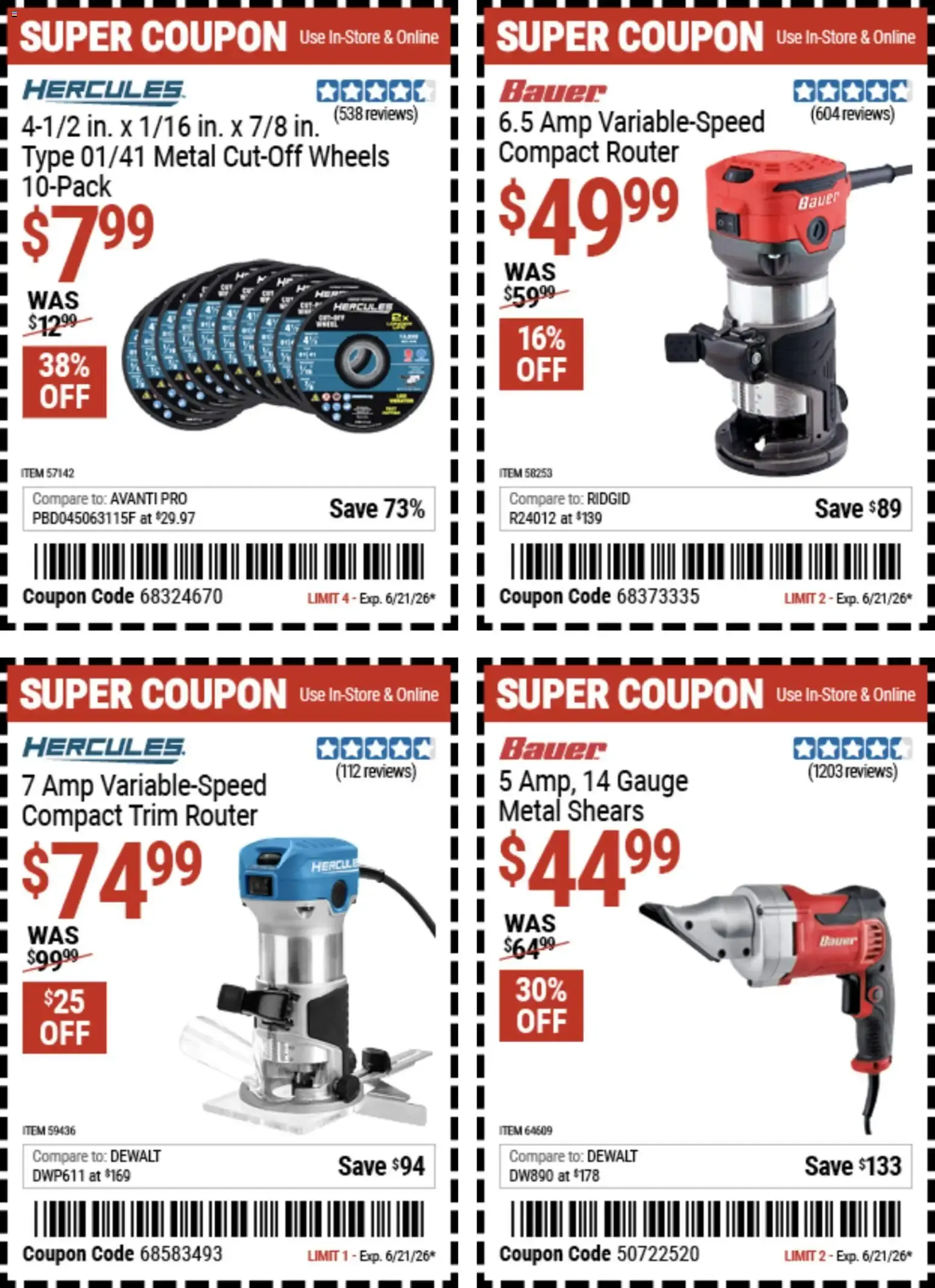 Weekly ad Harbor Freight Weekly Ad (06/08 - 06/21 2026) - Flyer from June 8 to June 21 2026 - Page 18