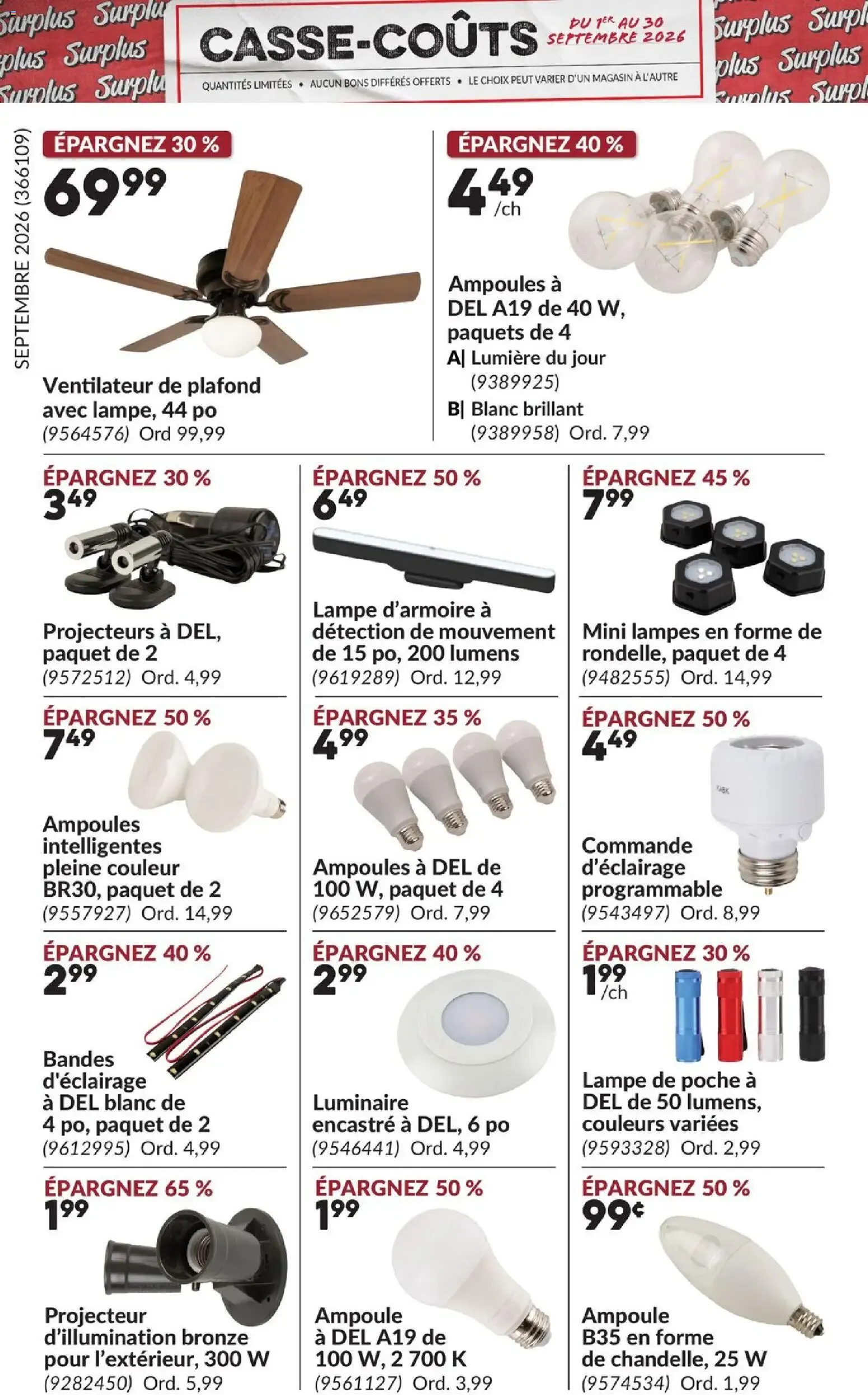 Princess Auto Casse-Coûts from September 1 to September 30 2026 - flyer page 12