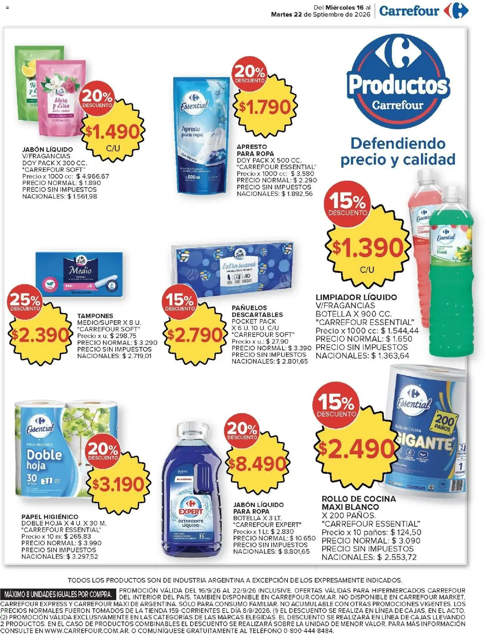 Ofertas de Carrefour Ofertas || del 16/09/2026 - 22/09/2026 || Promociones 16 de septiembre al 22 de septiembre 2026 - Página 18 del catálogo