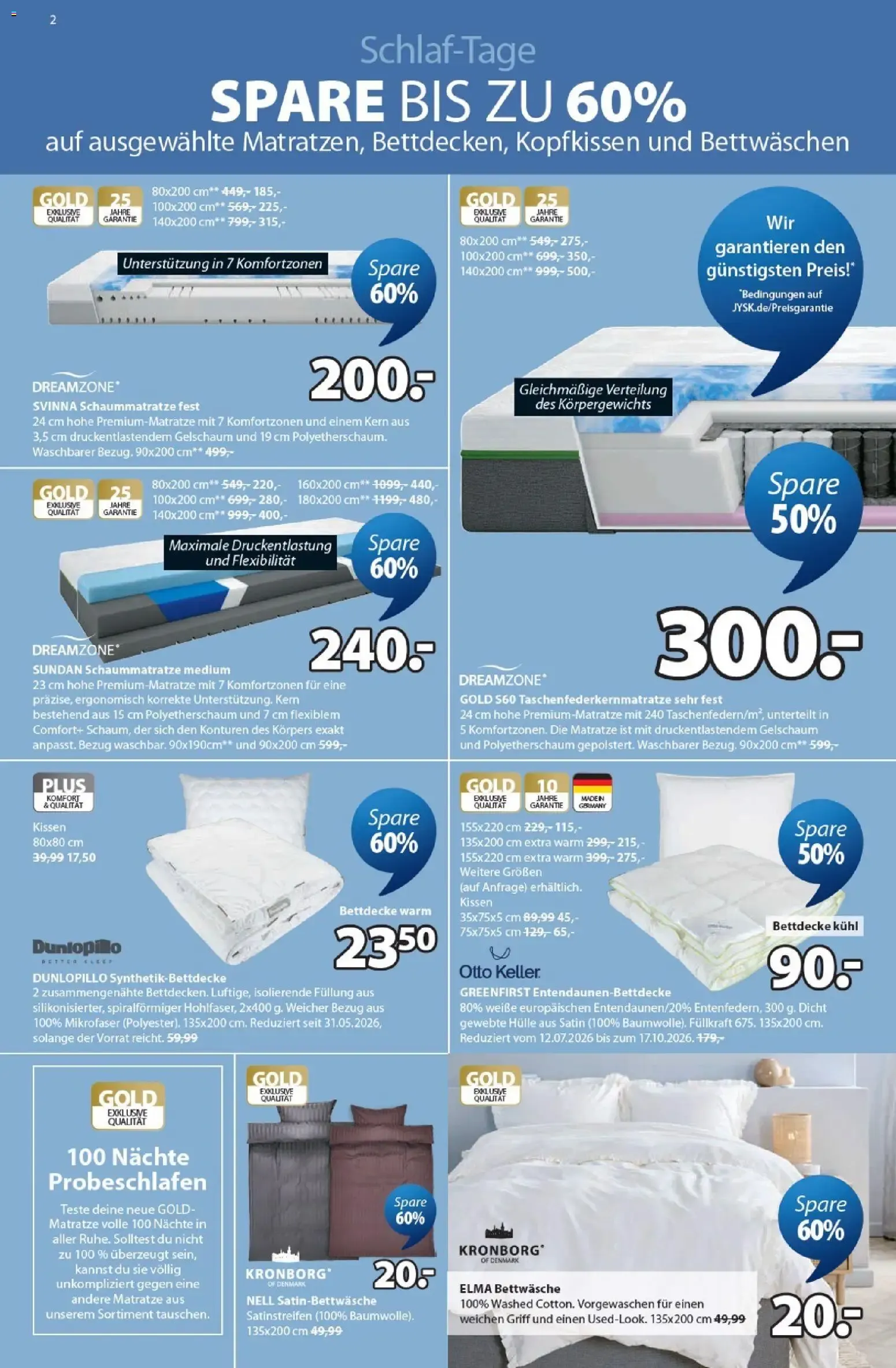 JYSK Sale: Spare bis zu 70% von 12. Juli bis 15. August 2026 - Prospekt seite 2