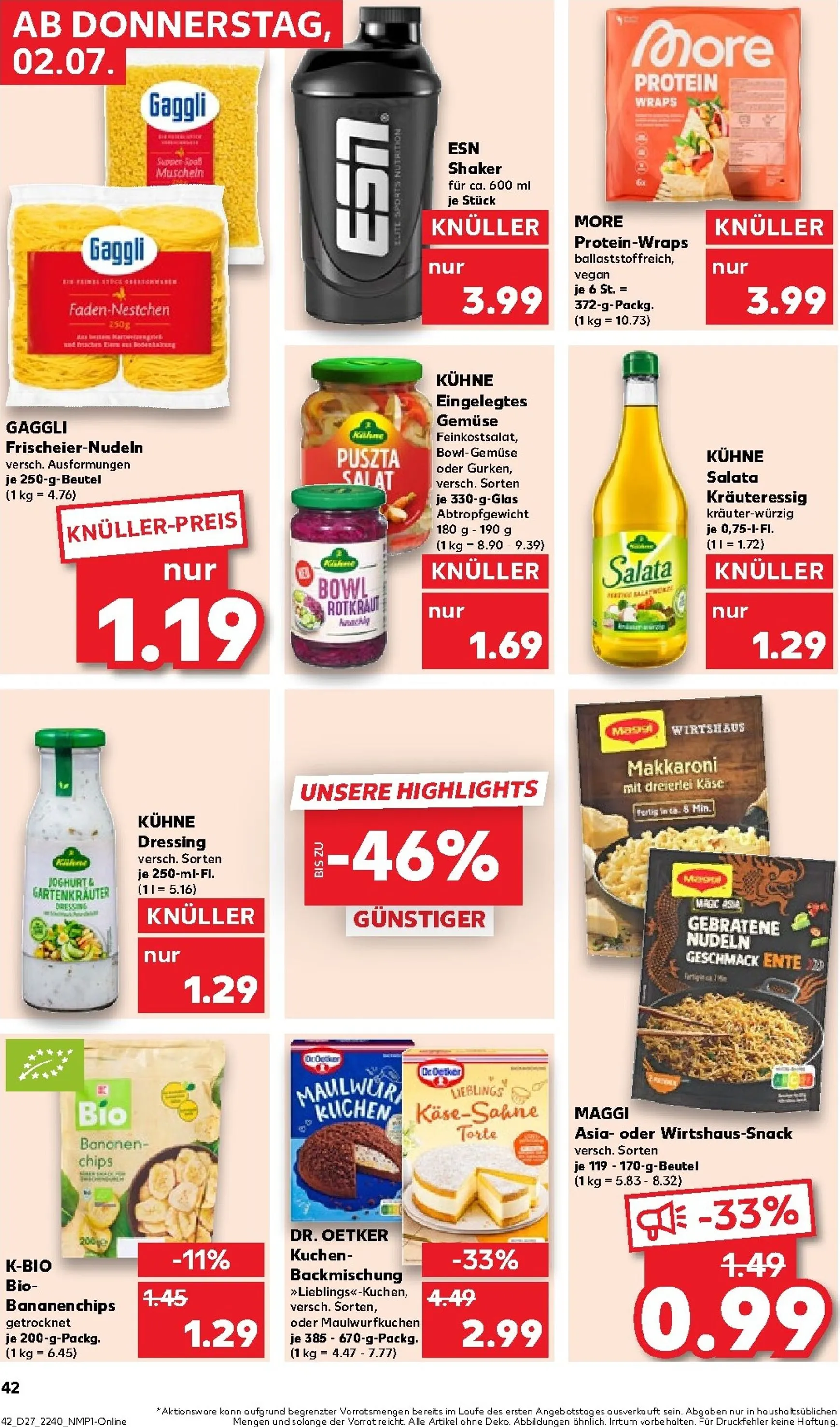 Kaufland Prospekt nächste Woche – von Donnerstag 02.07.2026 bis Mittwoch 08.07.2026 von 2. Juli bis 8. Juli 2026 - Prospekt seite 41