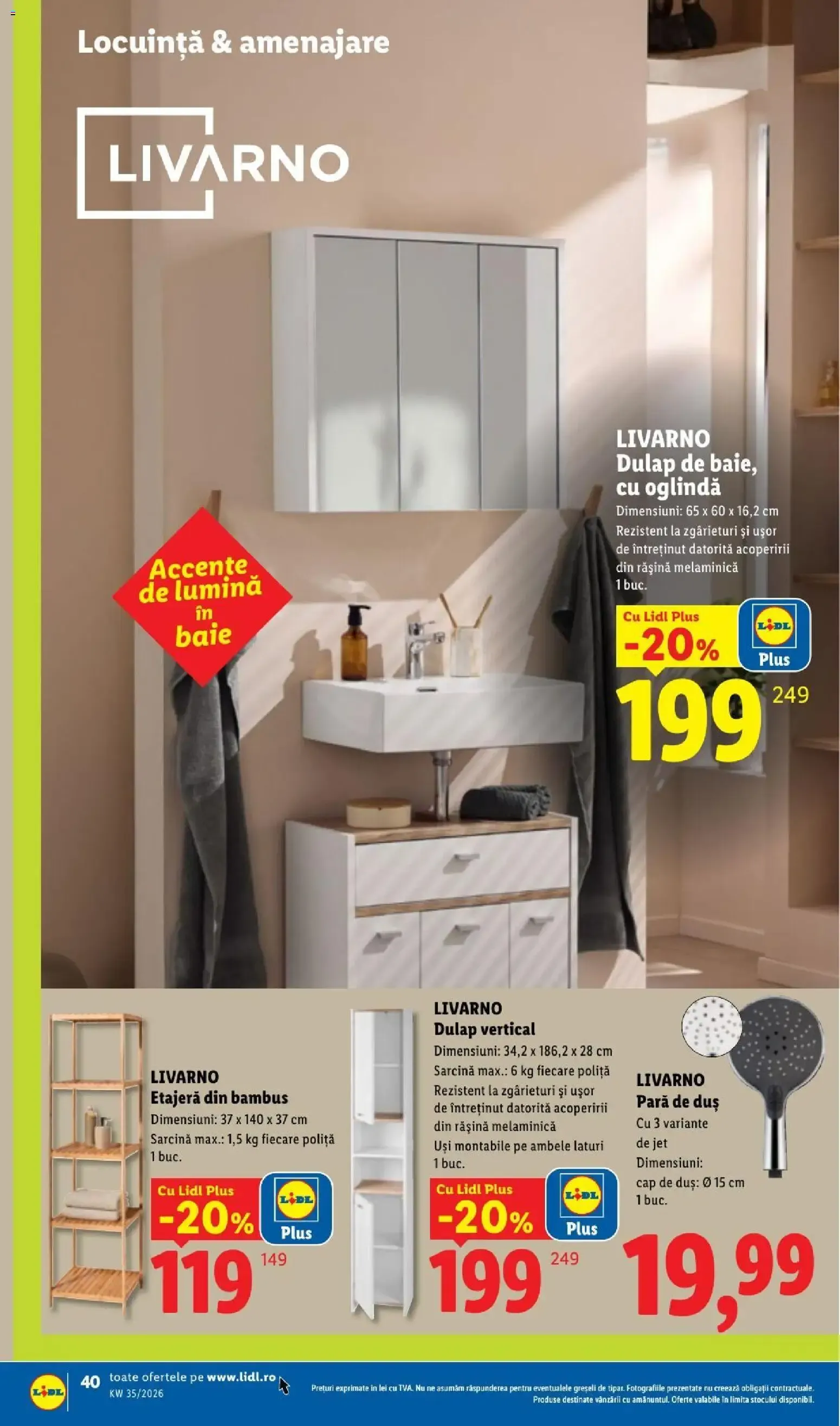 Catalog LIDL: Ieftin și înainte, și după ziua de salariu (Ofertas del 24 al 30 de agosto de 2026) de la 24 august până la 30 august 2026 - Revista Pagina 40