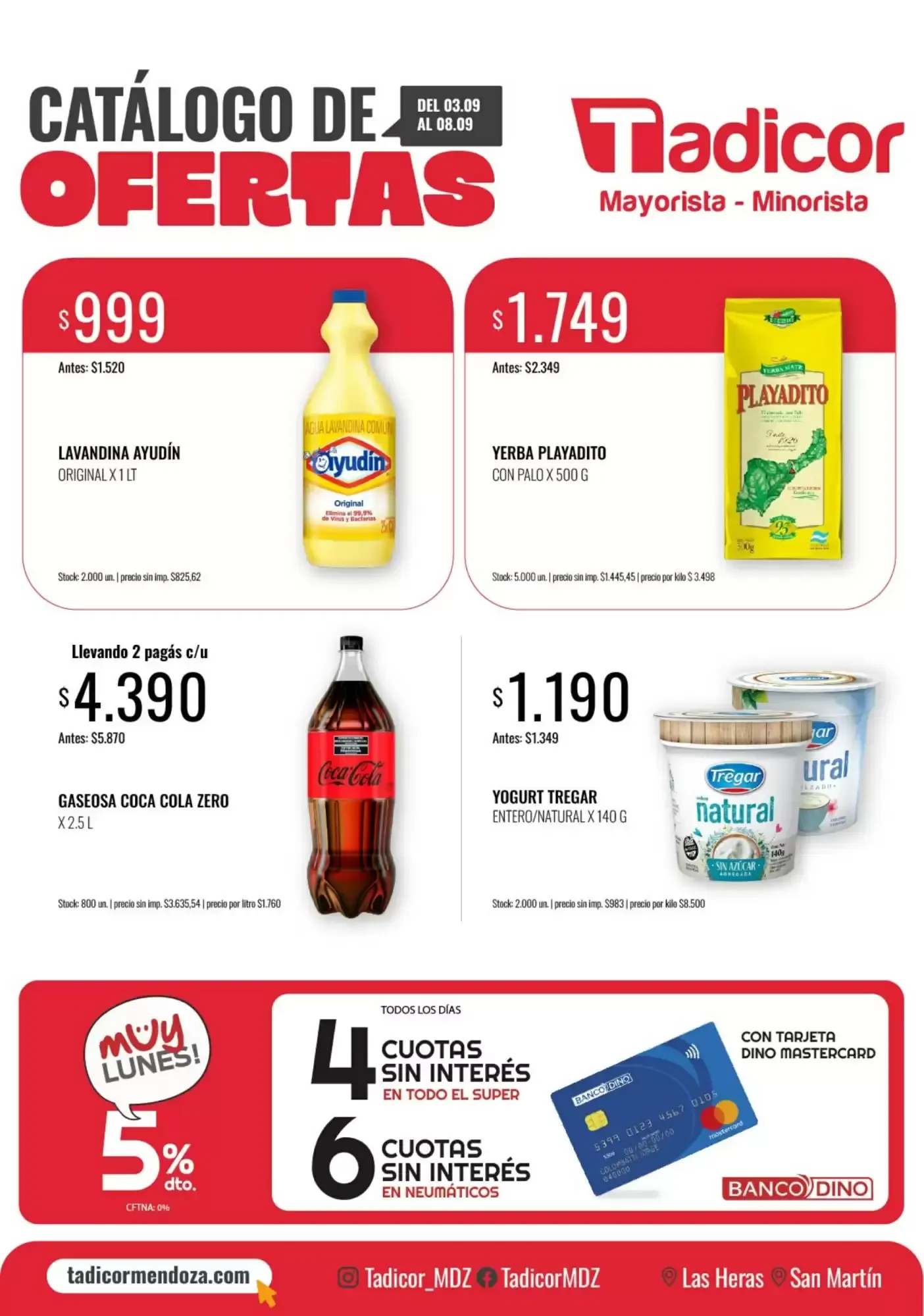 Ofertas de Catálogo de Ofertas Tadicor 3 de septiembre al 8 de septiembre 2026 - Página 1 del catálogo
