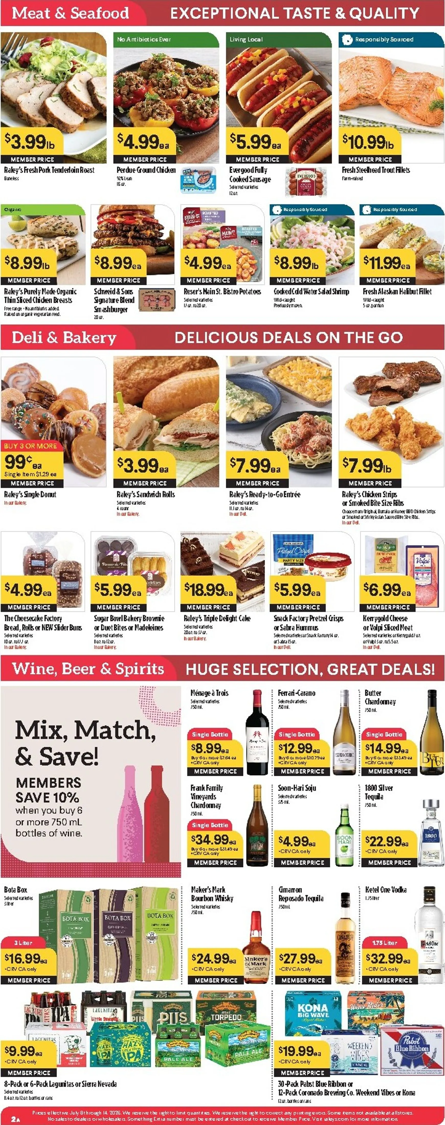 Weekly ad Current Raley's leaflet valid from Wednesday 07/08/2026 to Tuesday 07/14/2026 from July 8 to July 14 2026 - Page 3
