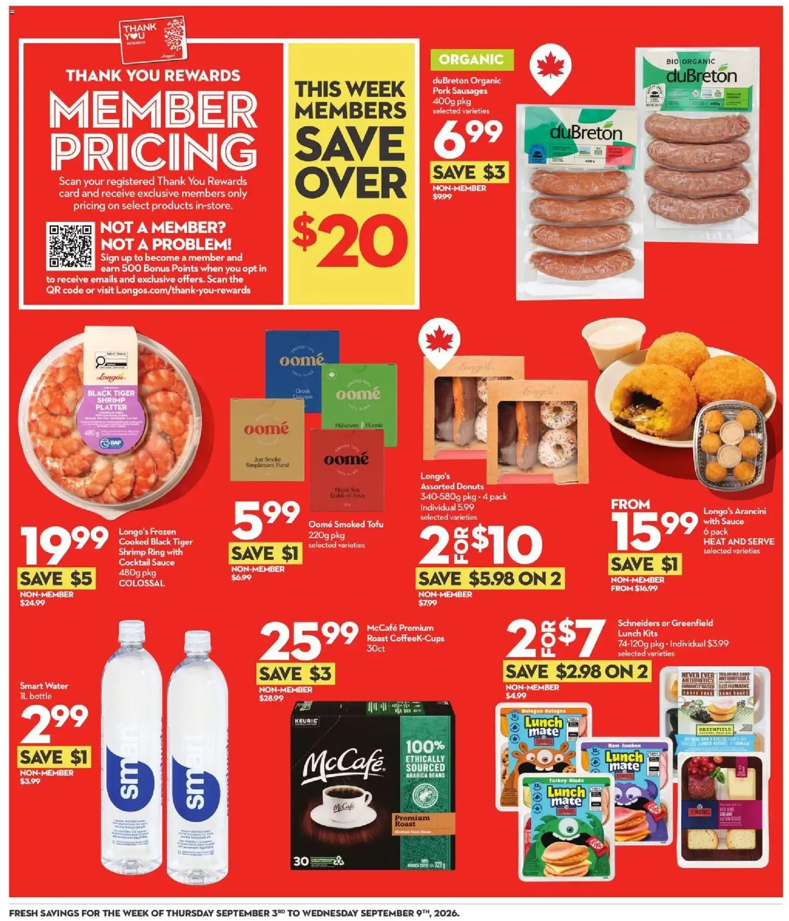 Longo's weekly flyer / circulaire from Sep 3, 2026 > weekly specials & deals from September 3 to September 9 2026 - flyer page 4