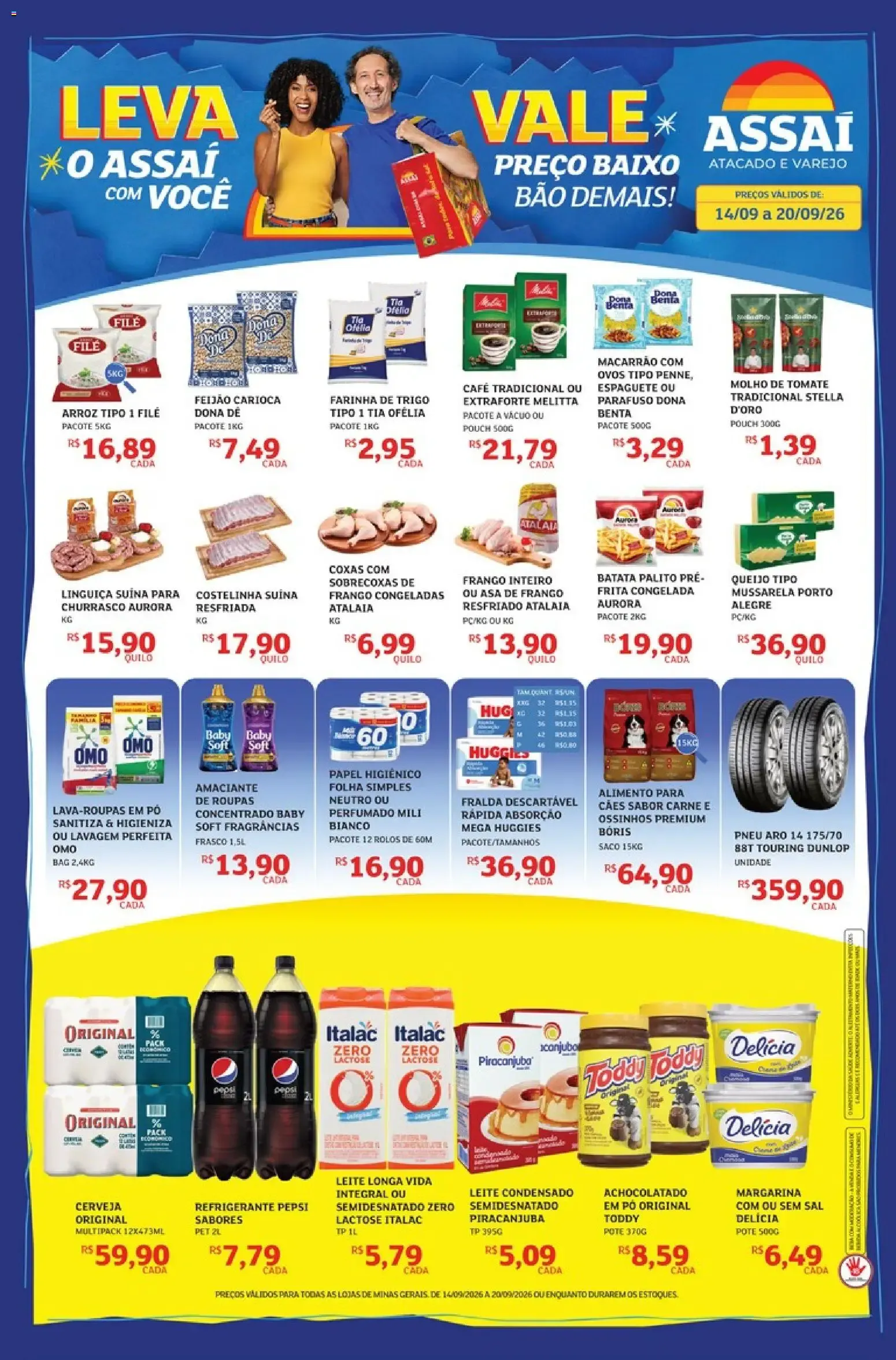 Encarte de Assaí Atacadista ofertas - MG de 14/09/2026 | Promoções Online 14 de setembro até 20 de setembro 2026 - Pagina 1