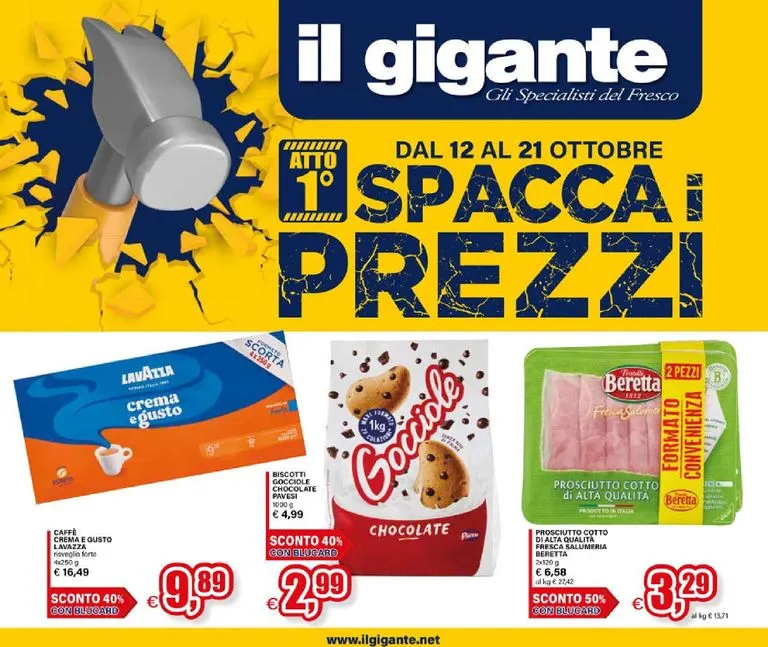 SPACCA I PREZZI da 12 ottobre a 21 ottobre di 2026 - Pagina del volantino 1