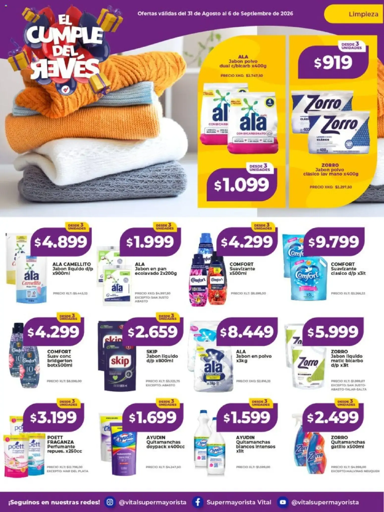 Ofertas de Vital - El Cumple del Reves 31 de agosto al 6 de septiembre 2026 - Página 13 del catálogo