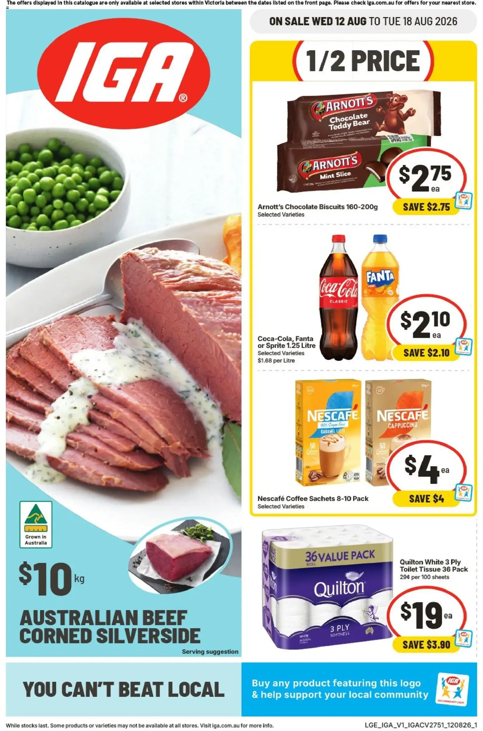 IGA catalogue valid from 12/08/2026 > Online Australia - Catalogue valid from 12 August to 18 August 2026 - page 1