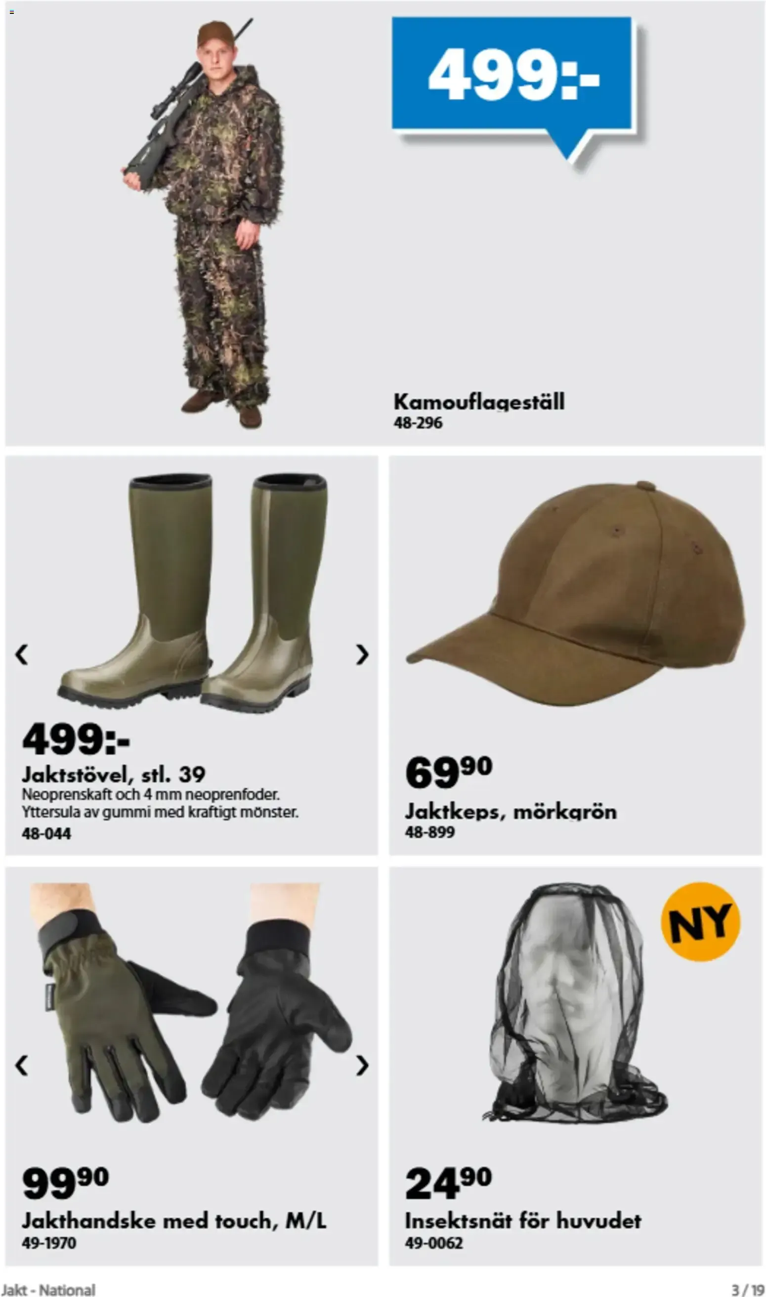 Biltema erbjudanden jakt från 19/08/2026 - 31/10/2026 > Reklamblad nuvarande rabatter från 19 augusti till 31 oktober 2026 - Reklamblad sidor 3
