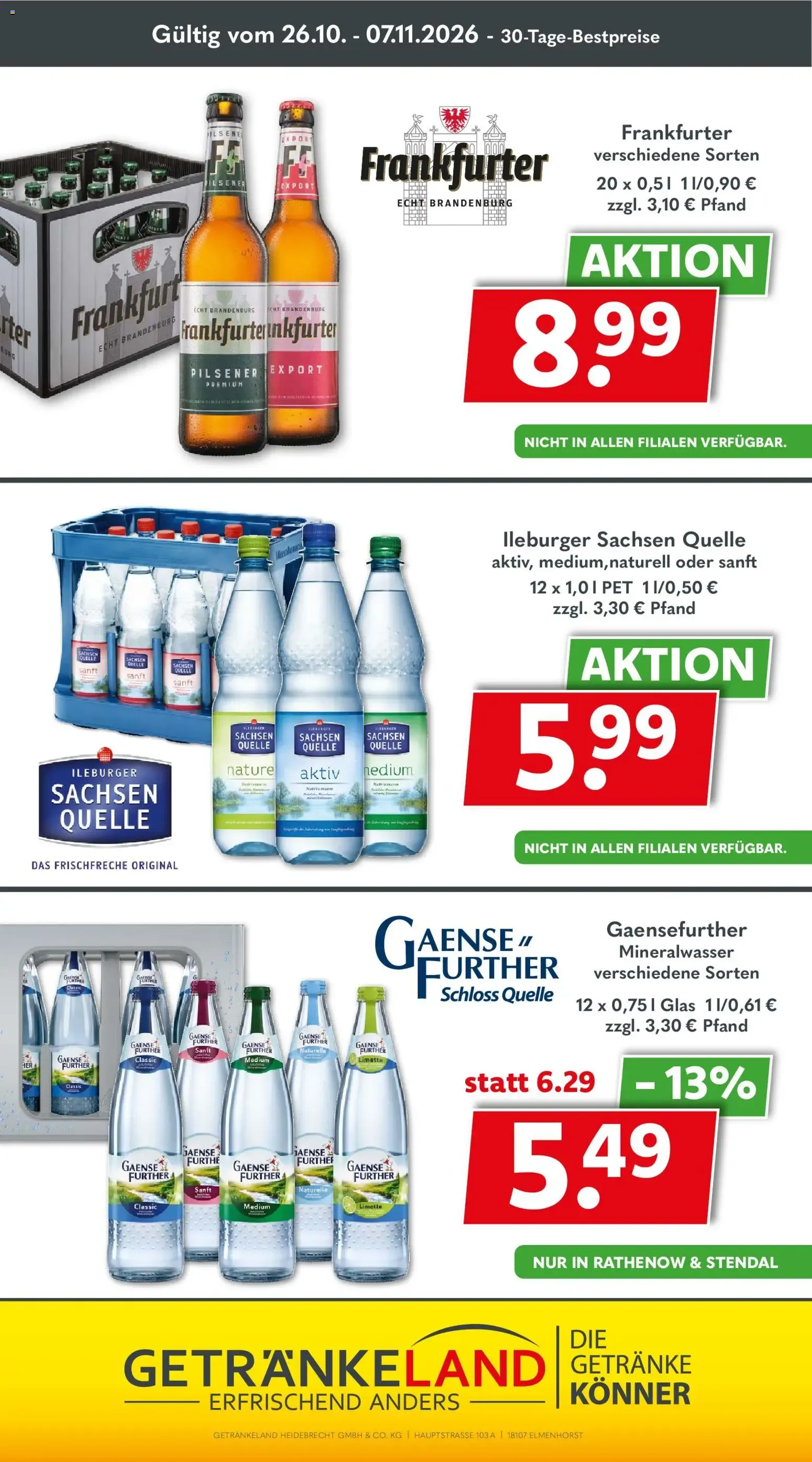 Getränkeland von 26. Oktober bis 7. November 2026 - Prospekt seite 7