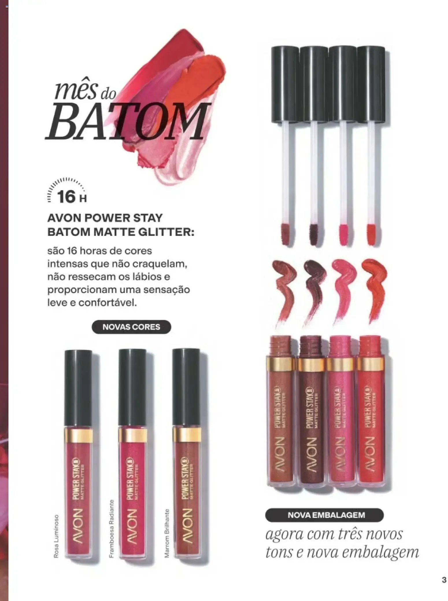 Encarte de Avon | Campanha Ciclo 12/2026 | Mês do Batom com Power Stay Matte Glitter 19 de julho até 9 de agosto 2026 - Pagina 3