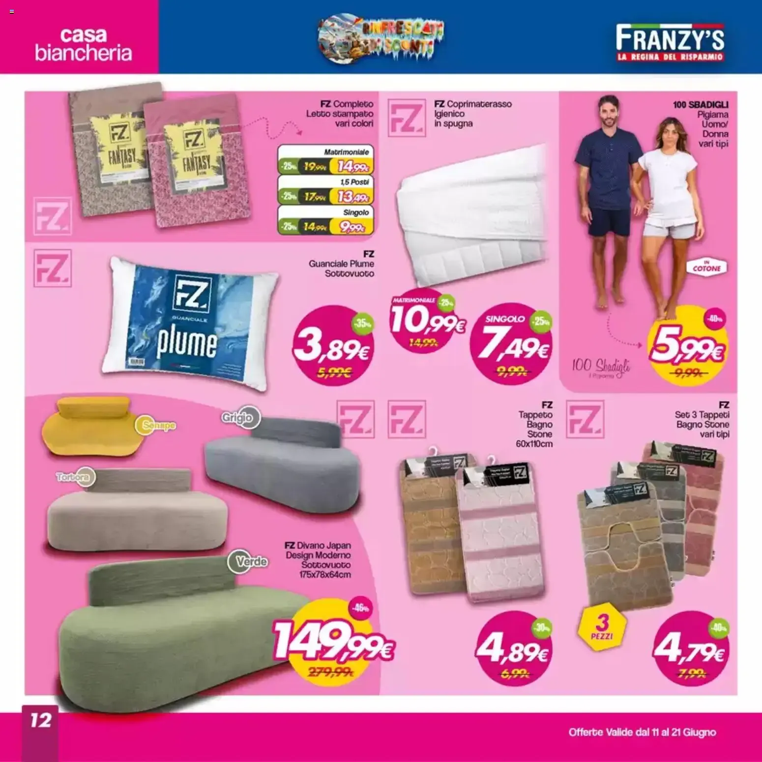 Franzy's volantino dal 11/06/2026 - online Offerte da 11 giugno a 21 giugno di 2026 - Pagina del volantino 12