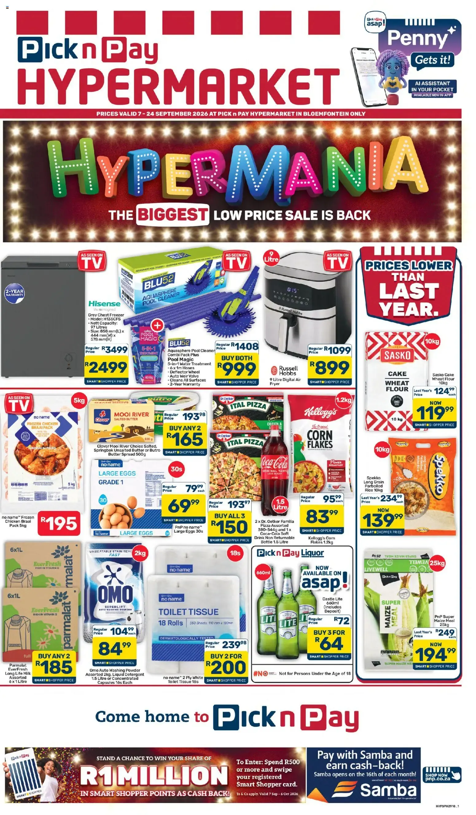 Pick n Pay Free State - Hypermarket Specials (07/09/2026 - 24/09/2026) Online from 7 September to 24 September 2026 - Catalogue Page 1