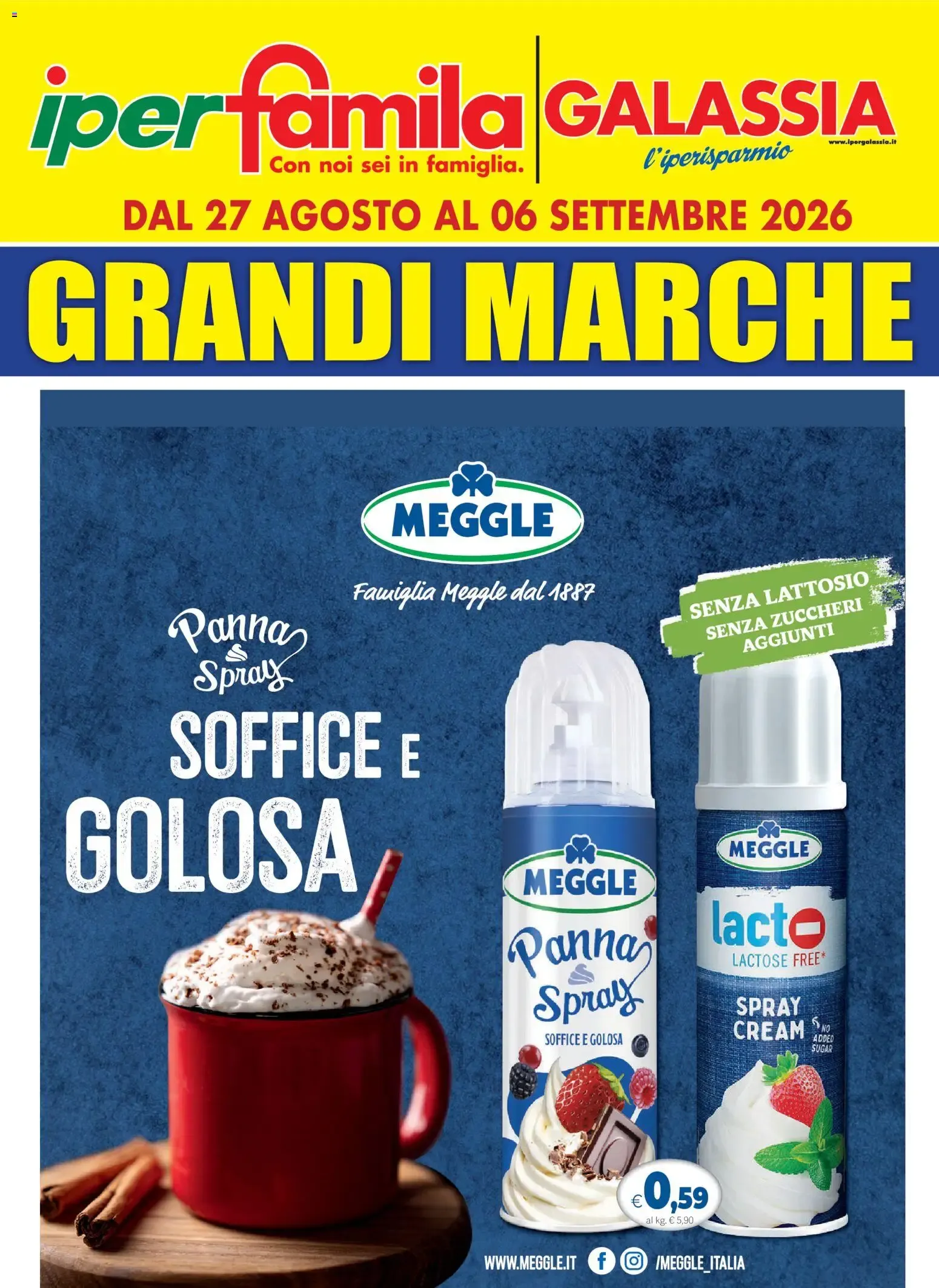 Iperfamila Galassia Grandi Marche da 27 agosto a 6 settembre di 2026 - Pagina del volantino 1