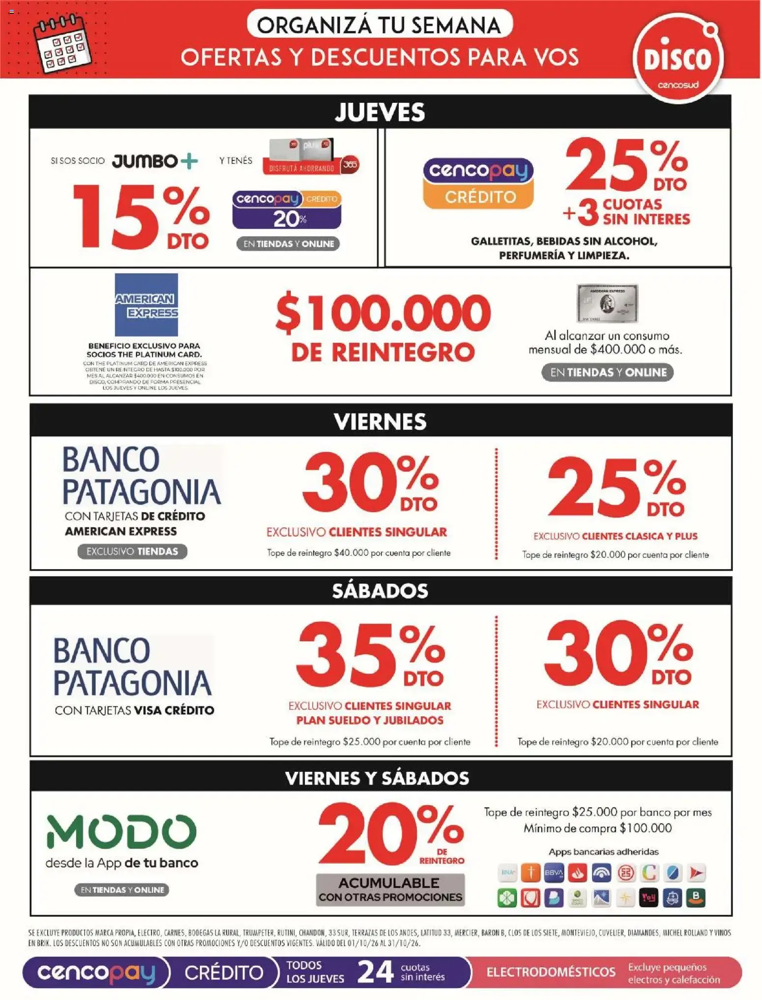 Ofertas de Disco Ofertas del 23/10/2026 - 25/10/2026 23 de octubre al 25 de octubre 2026 - Página 12 del catálogo