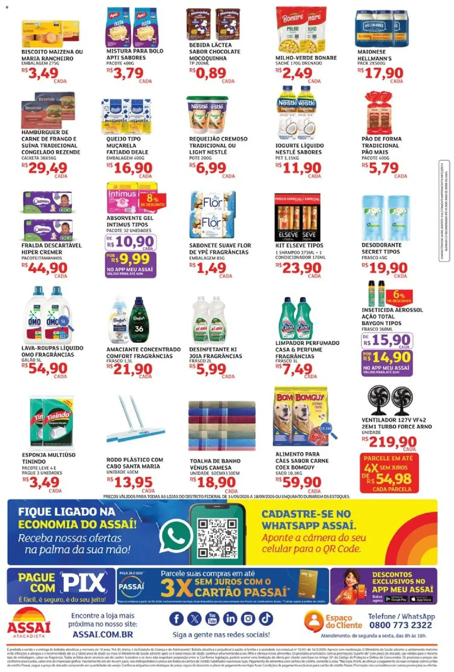 Encarte de Assaí Atacadista ofertas - DF de 14/09/2026 | Promoções Online 14 de setembro até 18 de setembro 2026 - Pagina 2