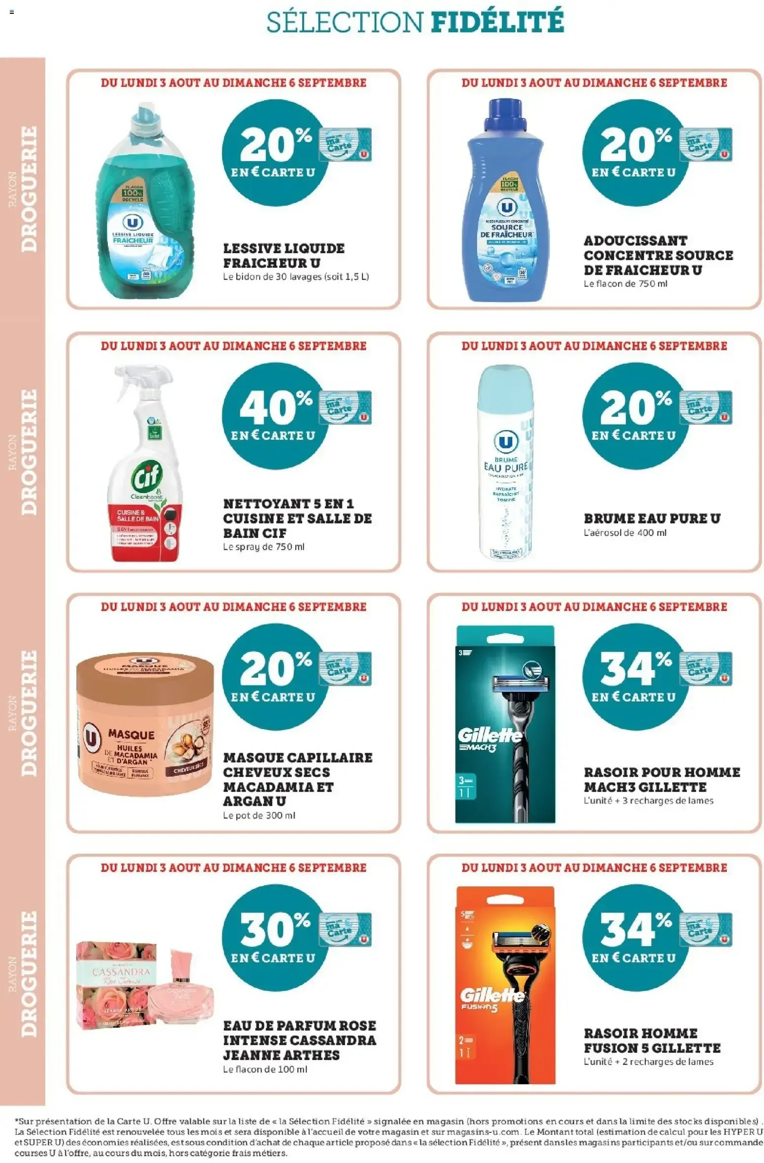 Super U - Ma sélection Carte U Aout à partir du 03/08/2026 - promo en ligne du 3 août au 6 septembre 2026 - Catalogue page 10