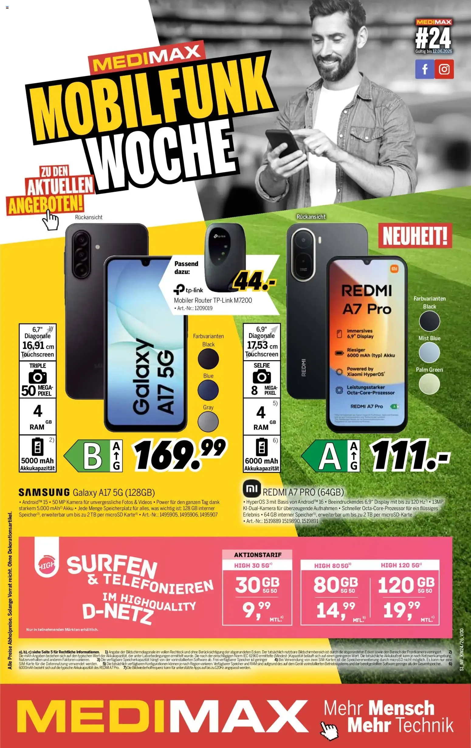 Medimax Mobilfunk Woche (ab 06.06.2026) zum Blättern von 6. Juni bis 12. Juni 2026 - Prospekt seite 1
