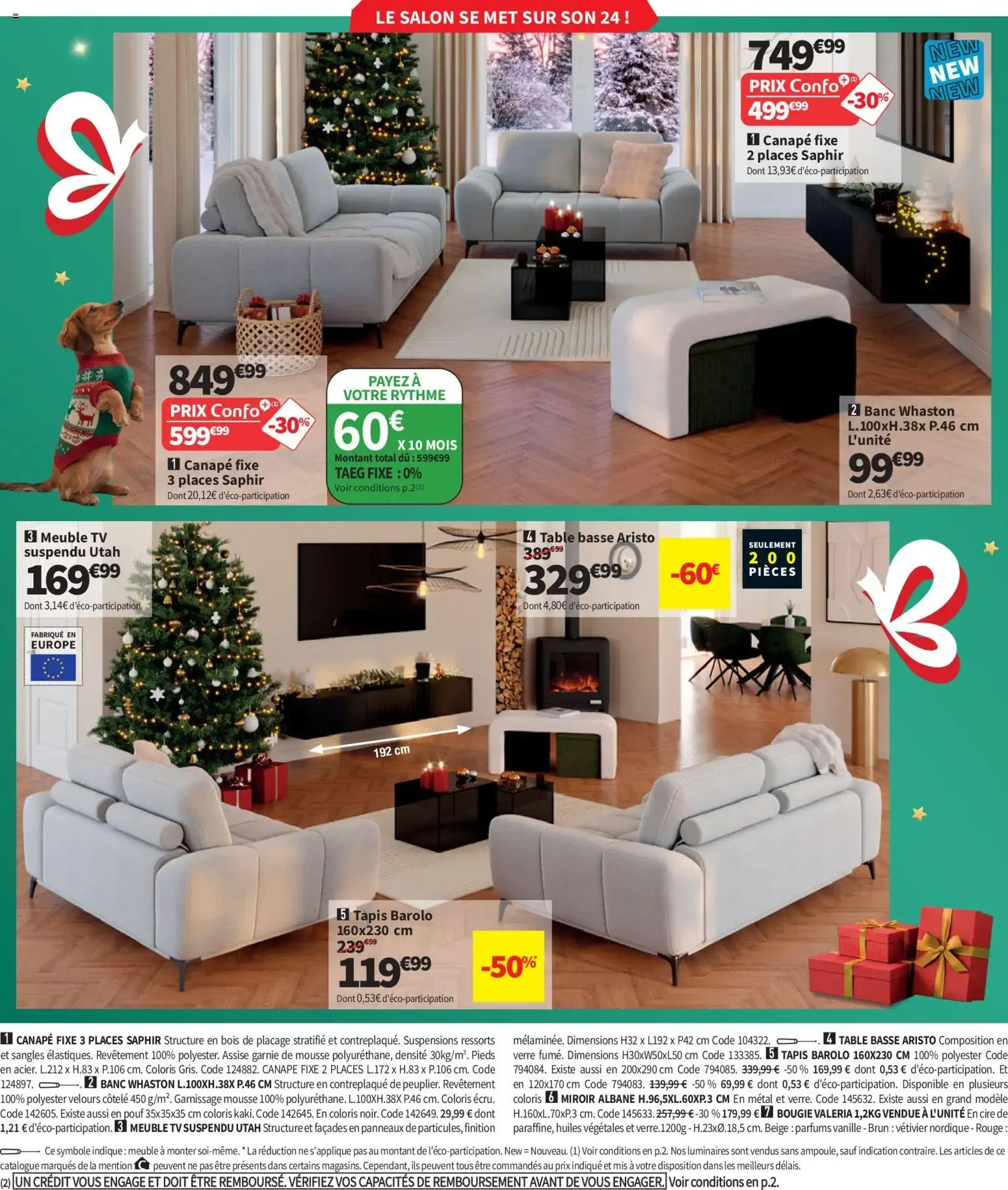 Conforama - Promos de Noël du 27 octobre au 25 décembre 2026 - Catalogue page 6