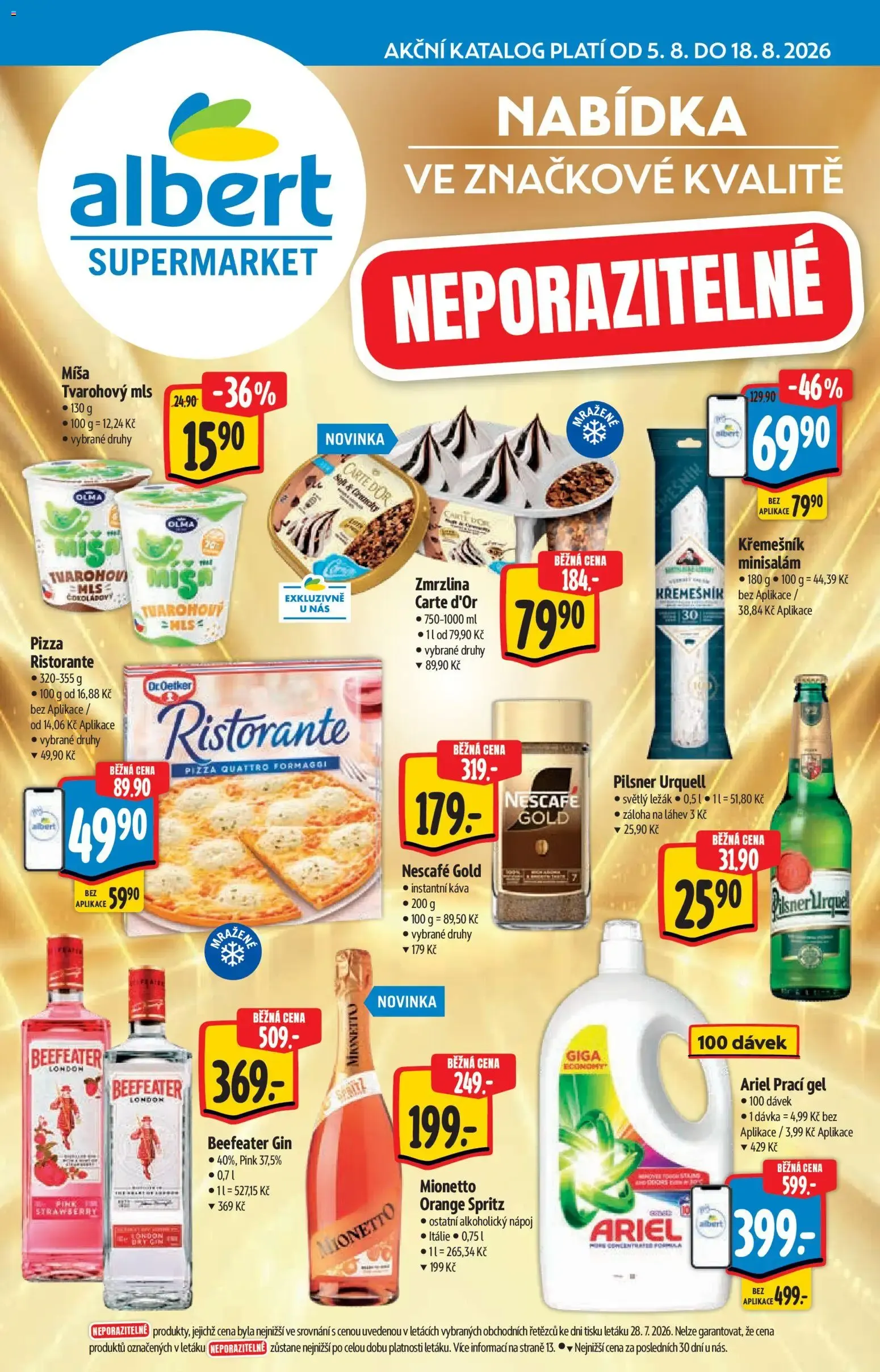 Albert katalog - Supermarket od 05.08.2026 - Akční leták - 5. srpna 18. srpna 2026 - Page 1