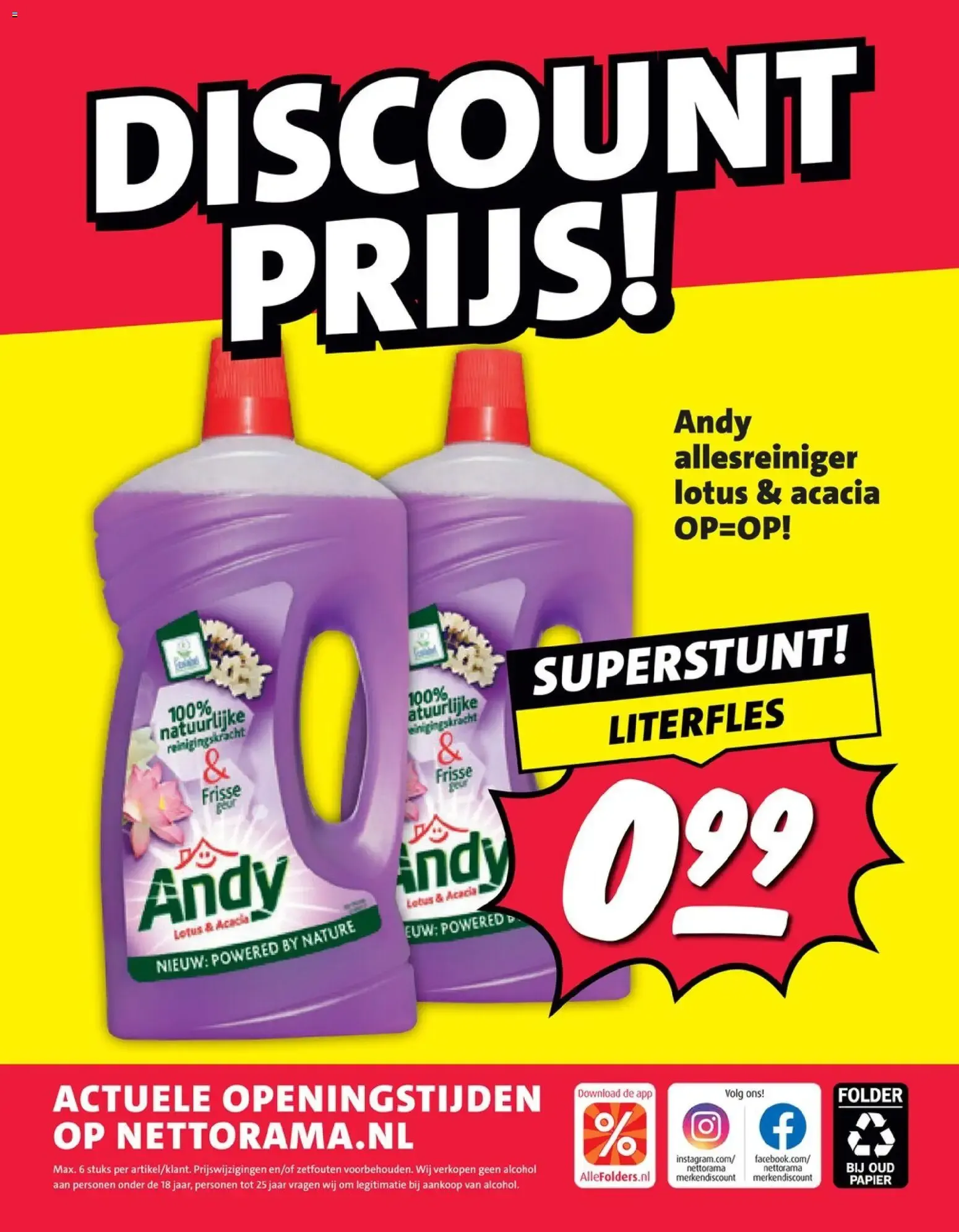 Nettorama MERKENDISCOUNT - DISCOUNT PRIJS! Budgetboodschappen nergens goedkoper! van 7 september tot 13 september 2026 - Folder pagina 34
