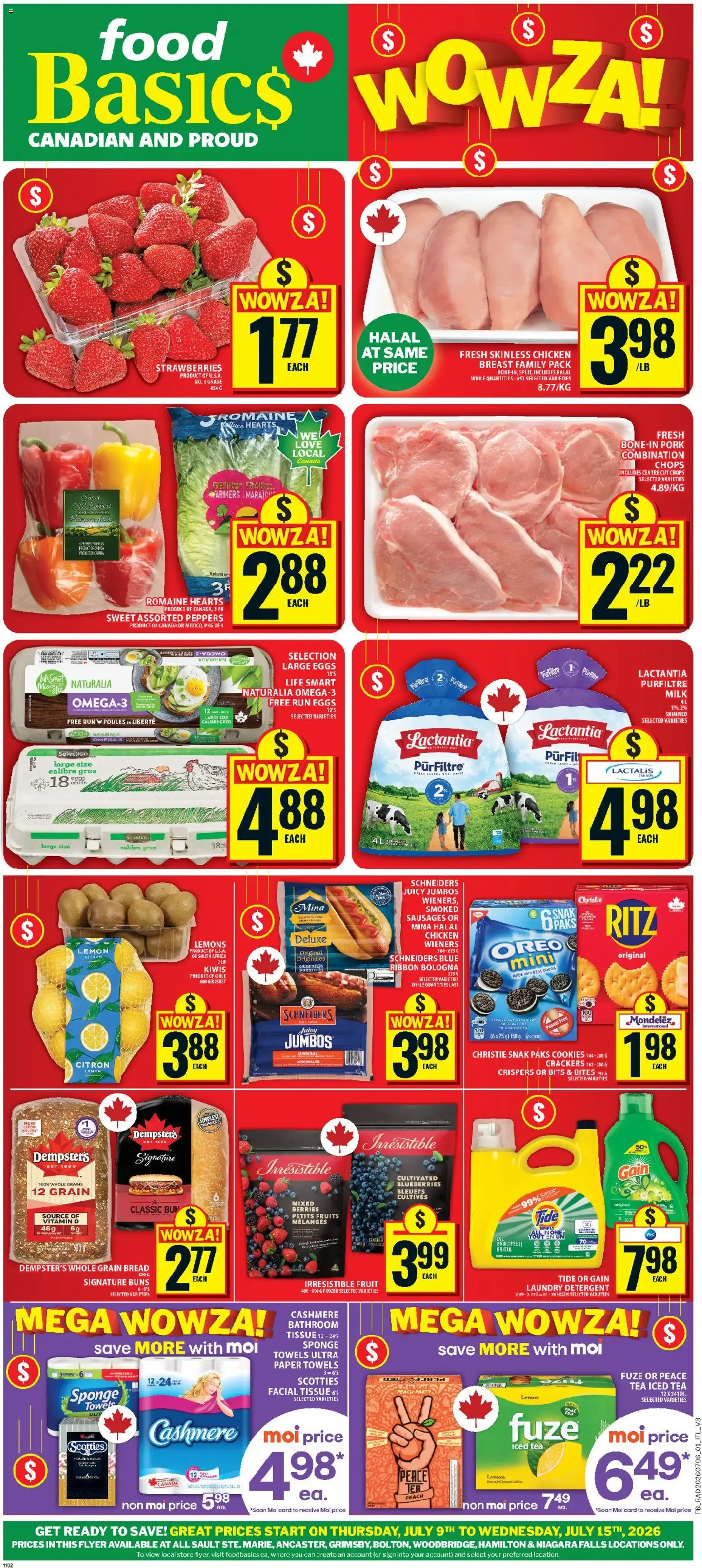 Food Basics weekly flyer - Ancaster from Jul 9, 2026 > weekly specials & deals from July 9 to July 15 2026 - flyer page 1