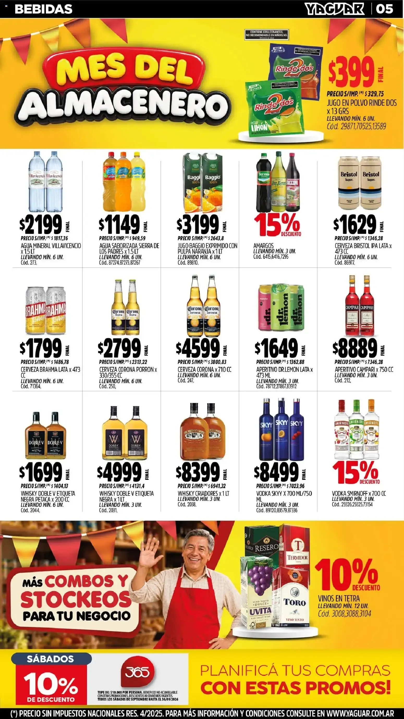 Ofertas de Mayorista Yaguar - Mes del Almacenero 31 de agosto al 5 de septiembre 2026 - Página 5 del catálogo