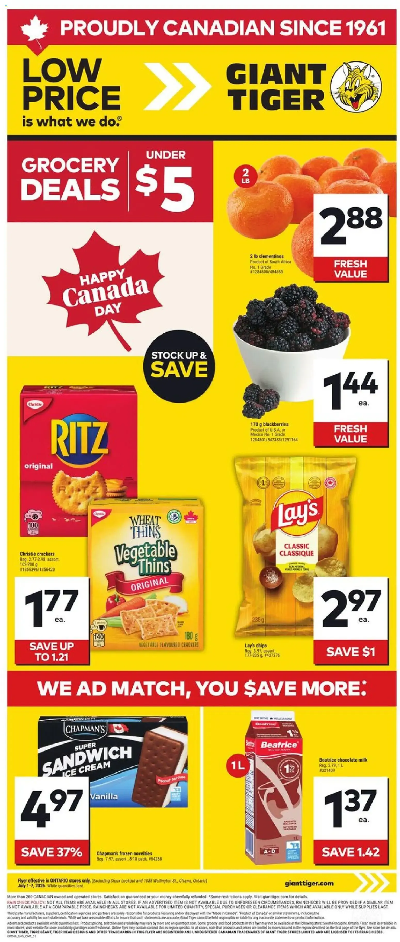 Giant Tiger Flyer | from Jul 1, 2026 | Weekly deals from July 1 to July 7 2026 - flyer page 1
