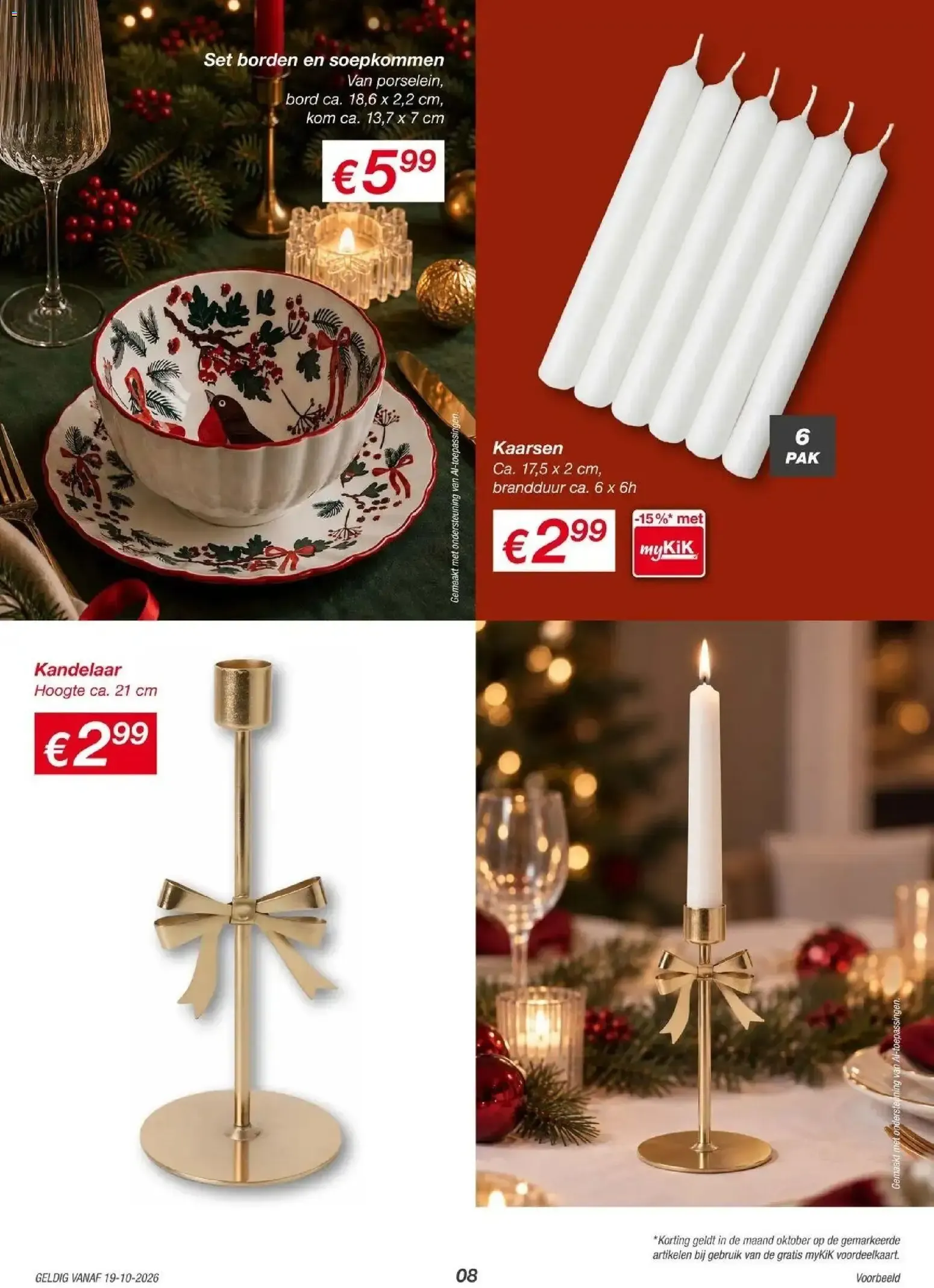 Kik - Nog meer Kerstsfeer voor in huis van 19 oktober tot 24 oktober 2026 - Folder pagina 8