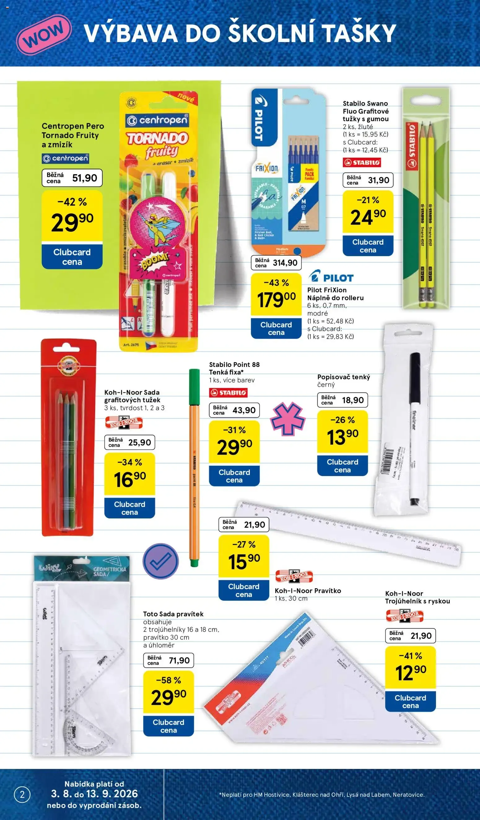 Tesco: Vše do školy - 3. srpna 13. září 2026 - Page 2