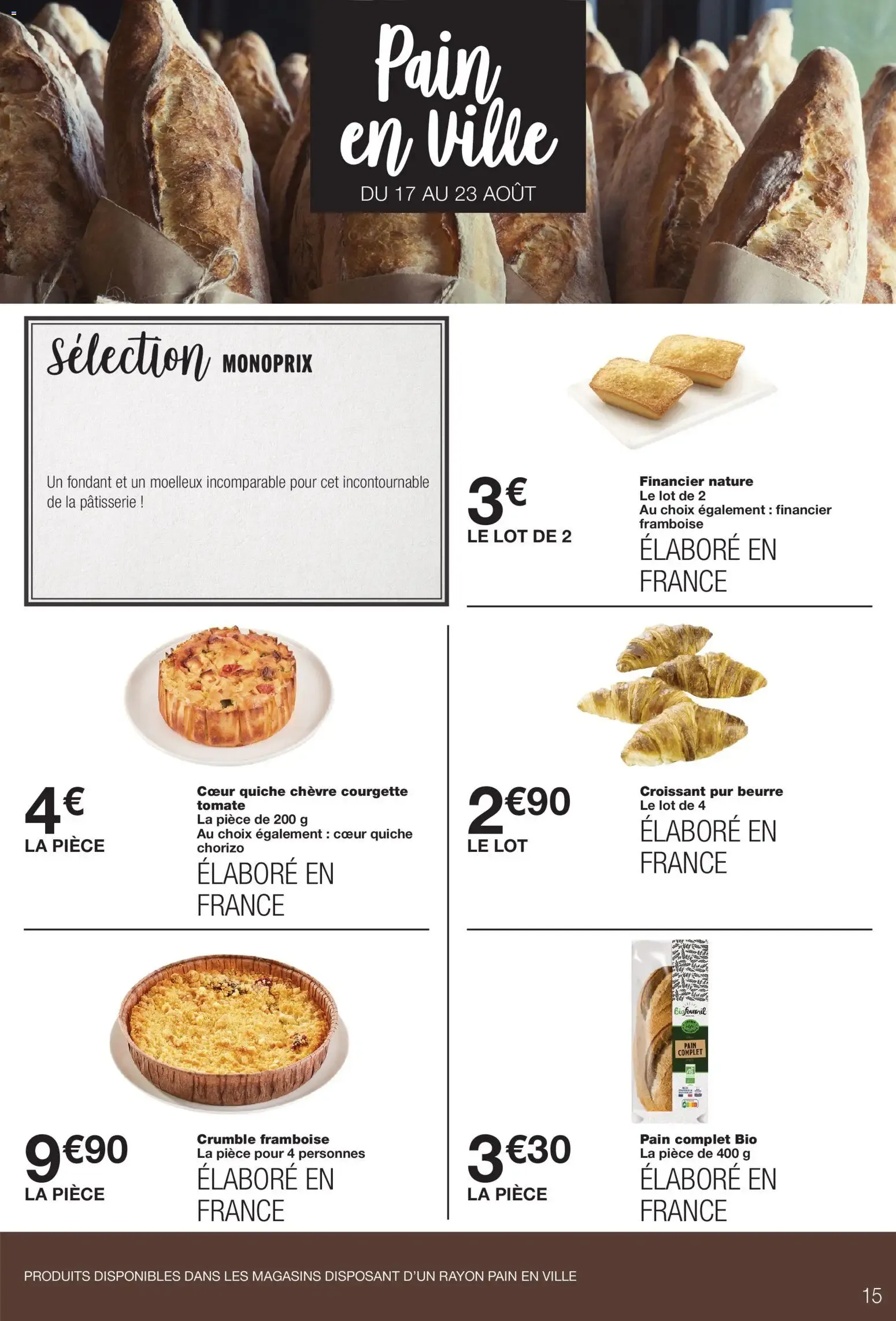 Monoprix catalogue du 11 au 23 août du 11 août au 23 août 2026 - Catalogue page 15