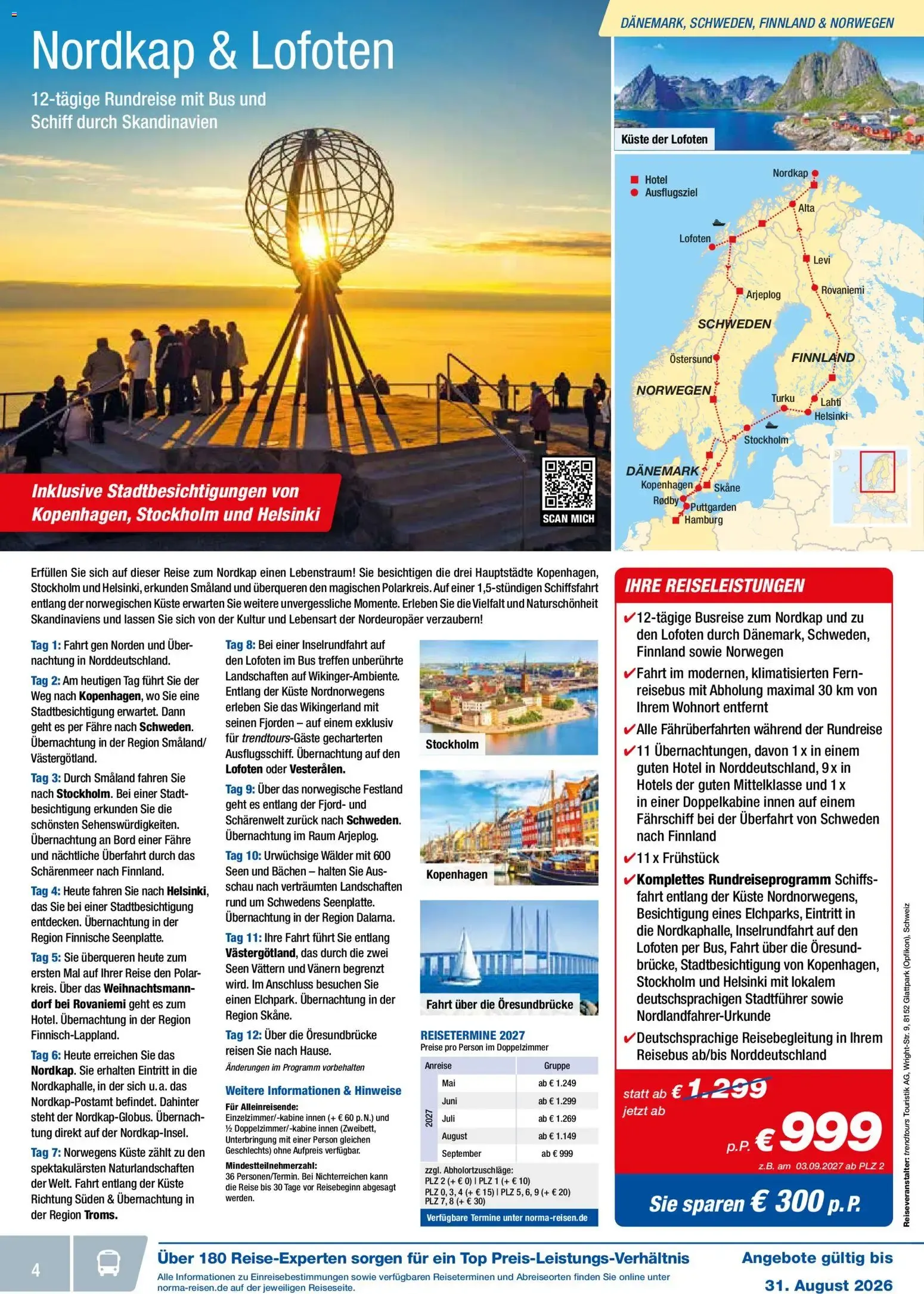 Norma Reisen (ab 01.08.2026) zum blättern » Angebote von 1. August bis 31. August 2026 - Prospekt seite 4