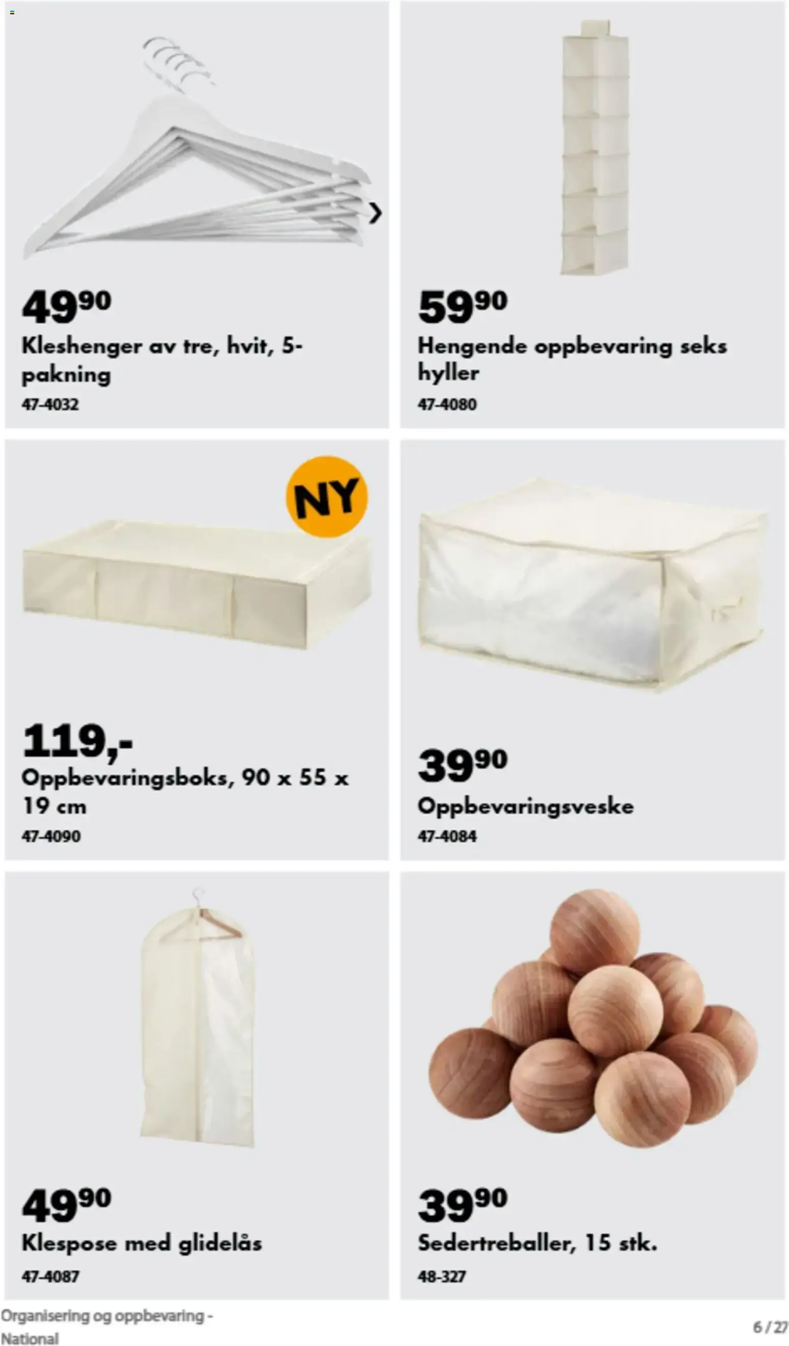 Biltema kundeavis Organisering og oppbevaring (05/09/2026 - 31/12/2026) - Kundeavis og tilbud fra 5. september til 31. desember 2026 - kundeavisside 7