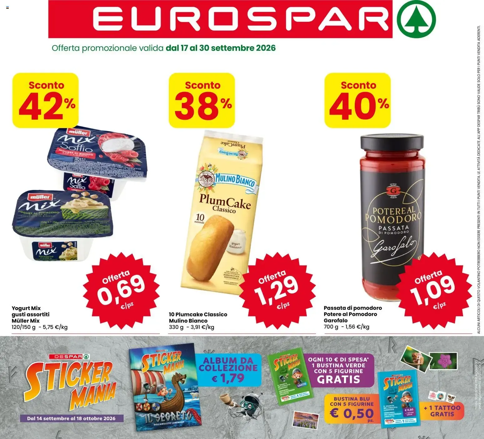 Nuovo Eurospar volantino dal 17/09/2026 > offerte anteprima 🛍️