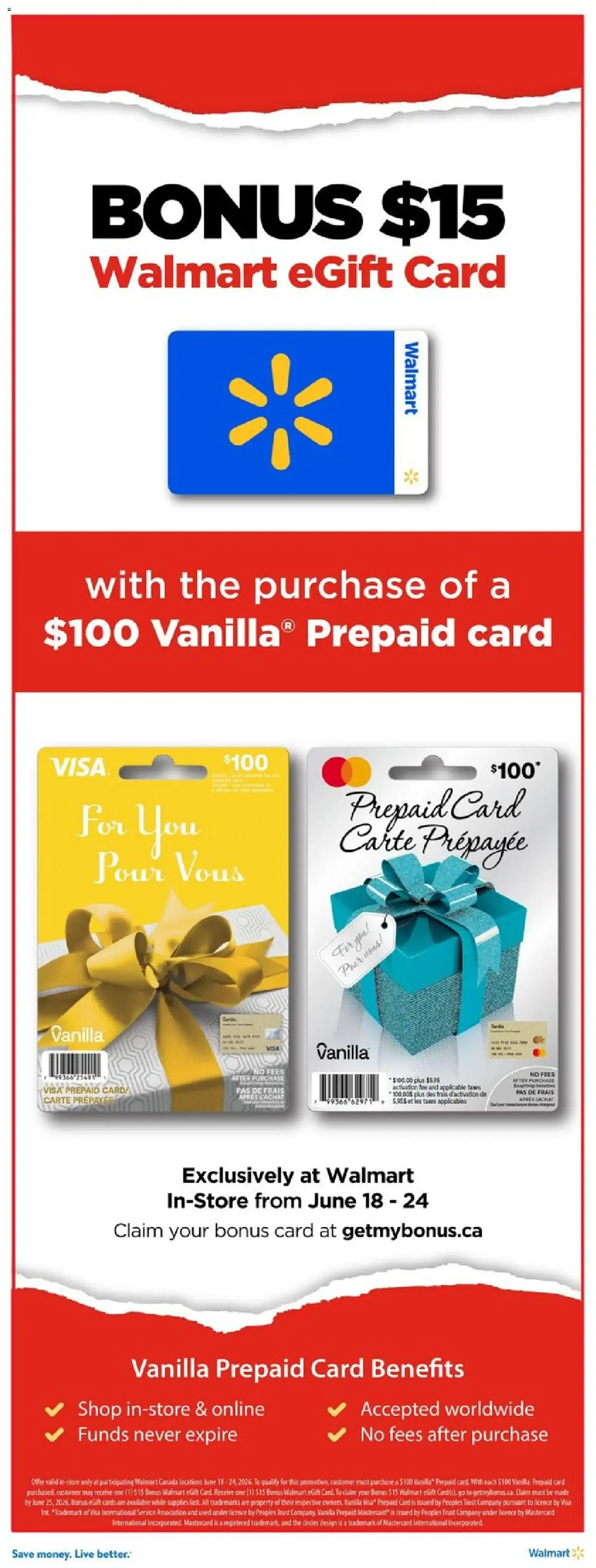 Walmart weekly flyer from Jun 18, 2026 > weekly specials & deals from June 18 to June 24 2026 - flyer page 22