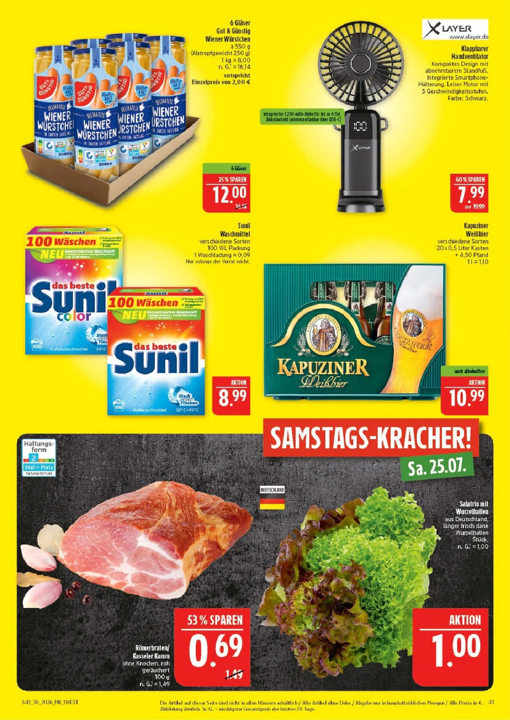 Marktkauf Prospekt – von Montag 20.07.2026 bis Samstag 25.07.2026 von 20. Juli bis 25. Juli 2026 - Prospekt seite 43