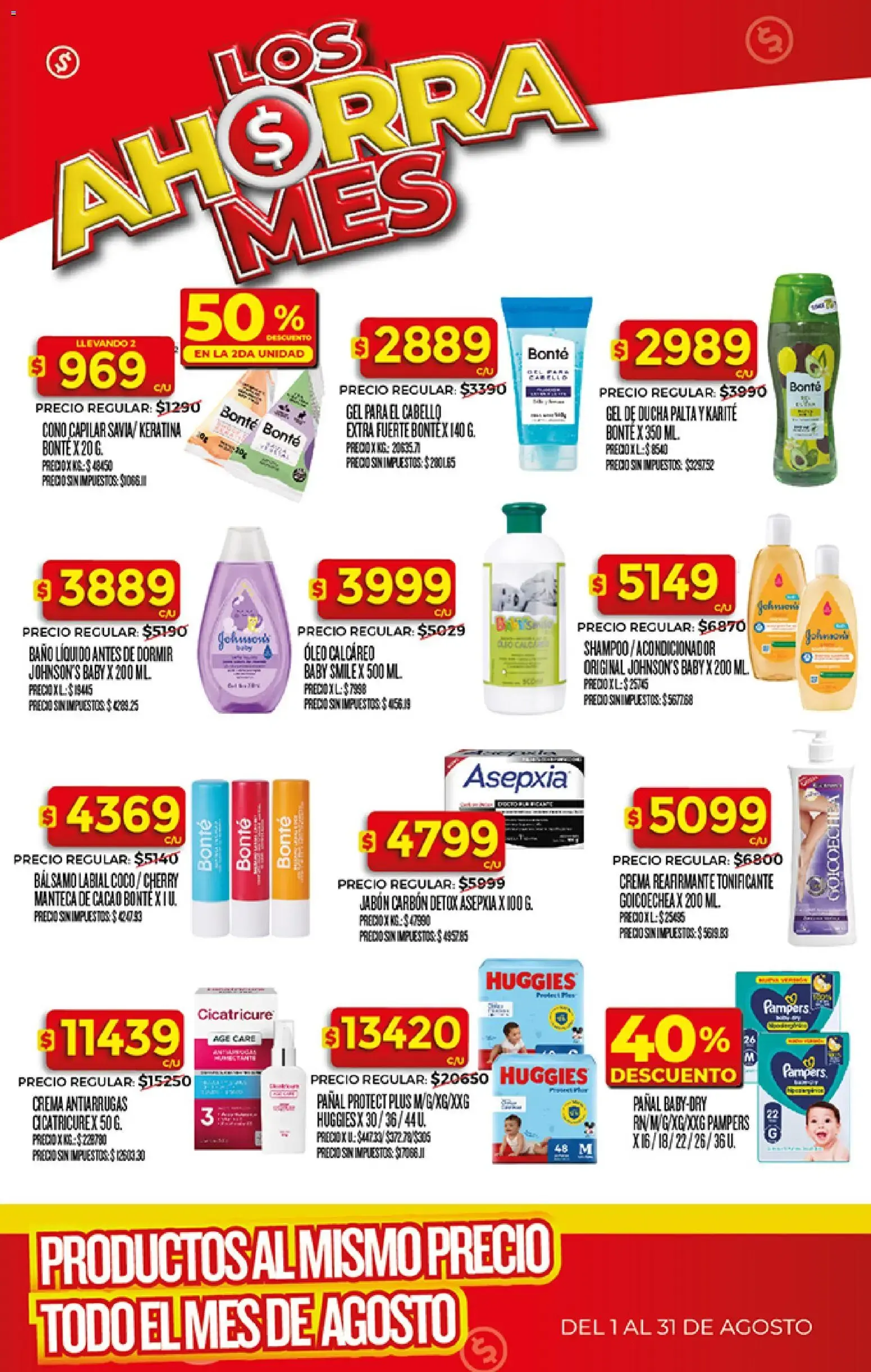 Ofertas de Los Ahorra Mes: Productos al mismo precio todo el mes de Agosto 3 de agosto al 31 de agosto 2026 - Página 13 del catálogo