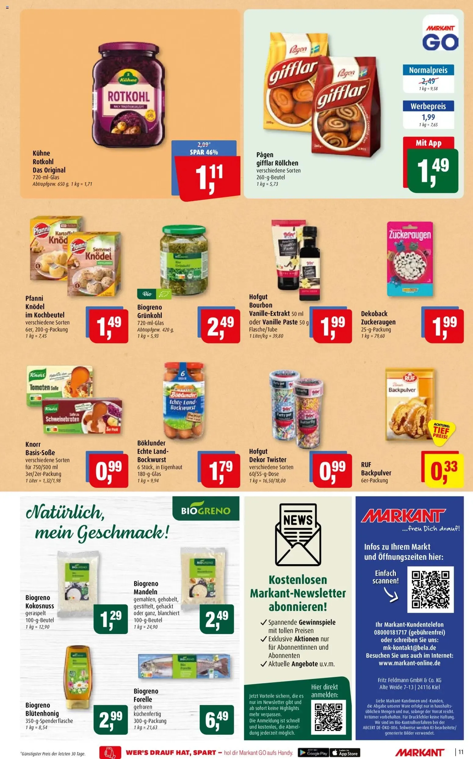 Markant Prospekt (ab 26.10.2026) zum Blättern von 26. Oktober bis 30. Oktober 2026 - Prospekt seite 11
