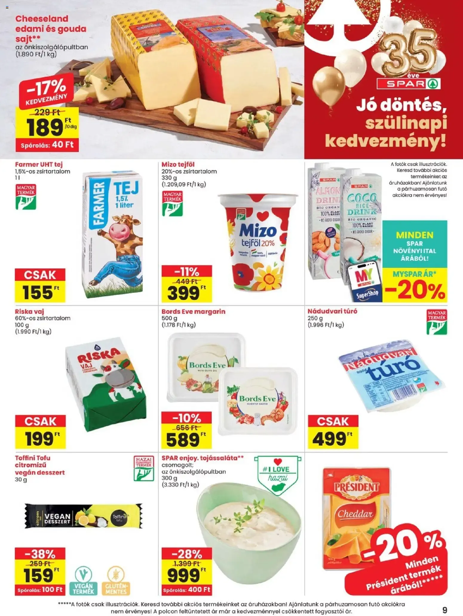 Katalógus SPAR Szülinapi akciók és szuper árak! augusztus 27.-tól szeptember 2.-ig 2026. - Oldal 9
