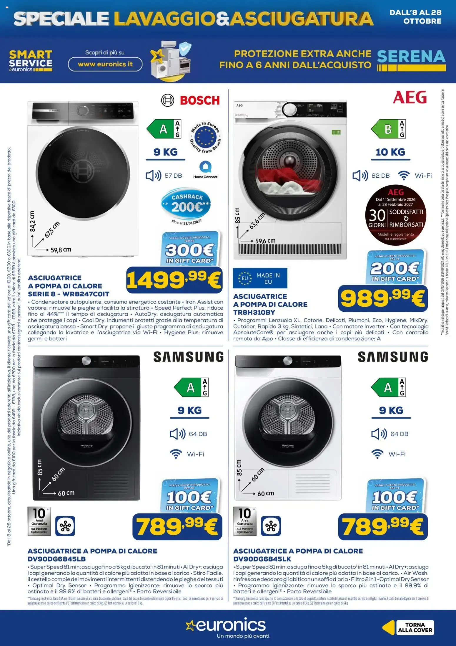 Euronics: Speciale Lavaggio & Asciugatura da 8 ottobre a 28 ottobre di 2026 - Pagina del volantino 9