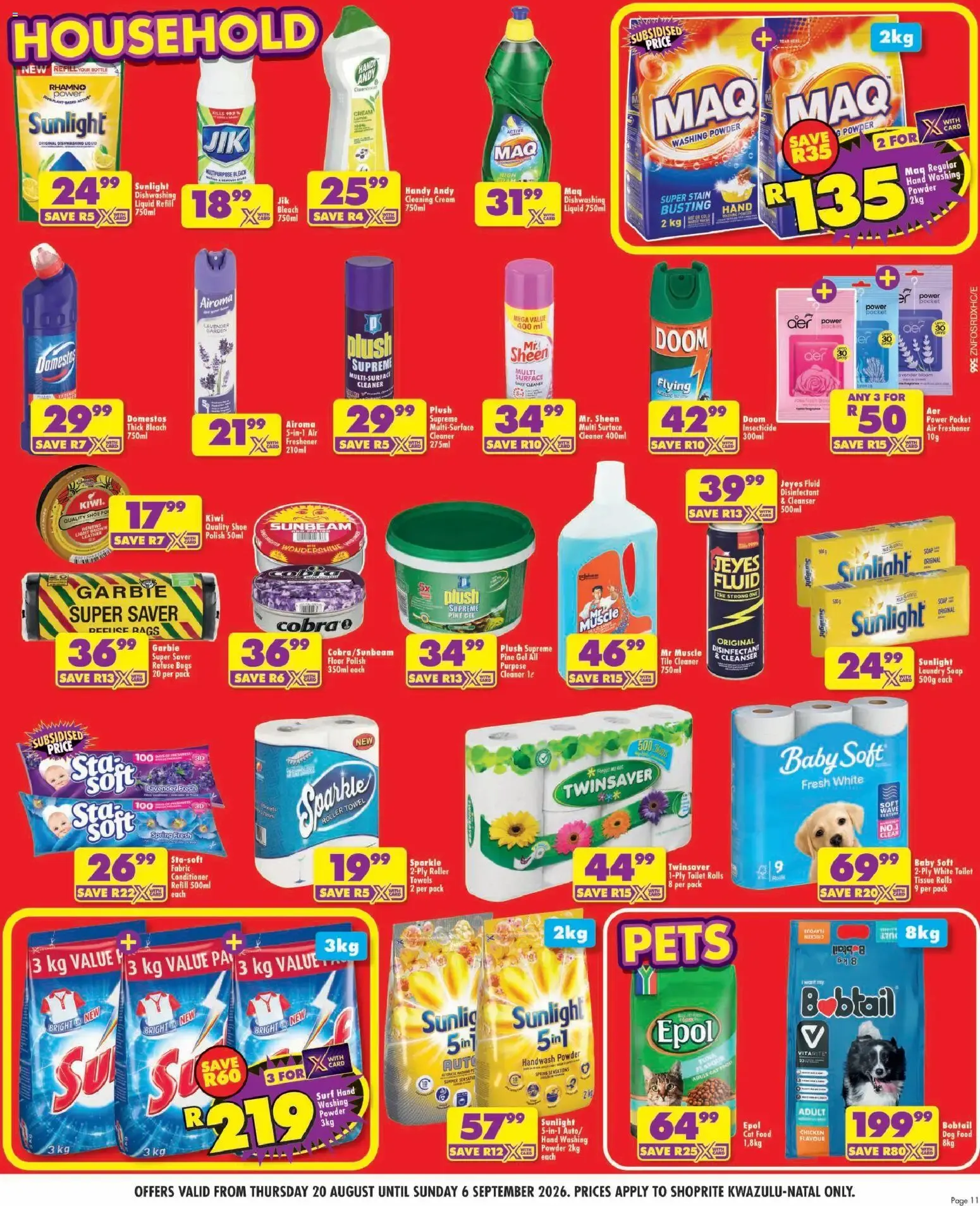 Shoprite: Major League Birthday Deals from 20 August to 6 September 2026 - Catalogue Page 11