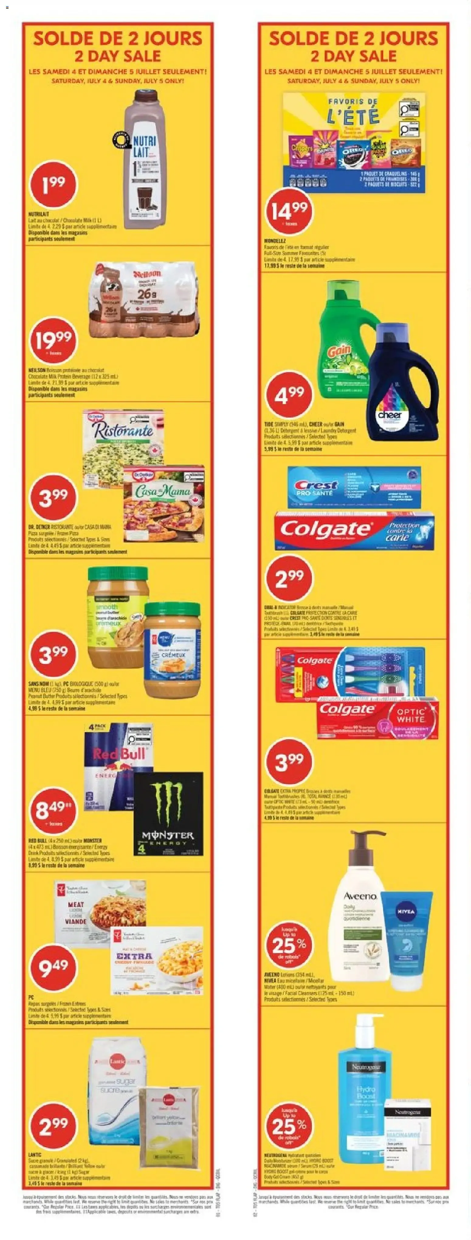 Solde de 2 Jours / 2 Day Sale - Favoris de l'été from July 4 to July 5 2026 - flyer page 1
