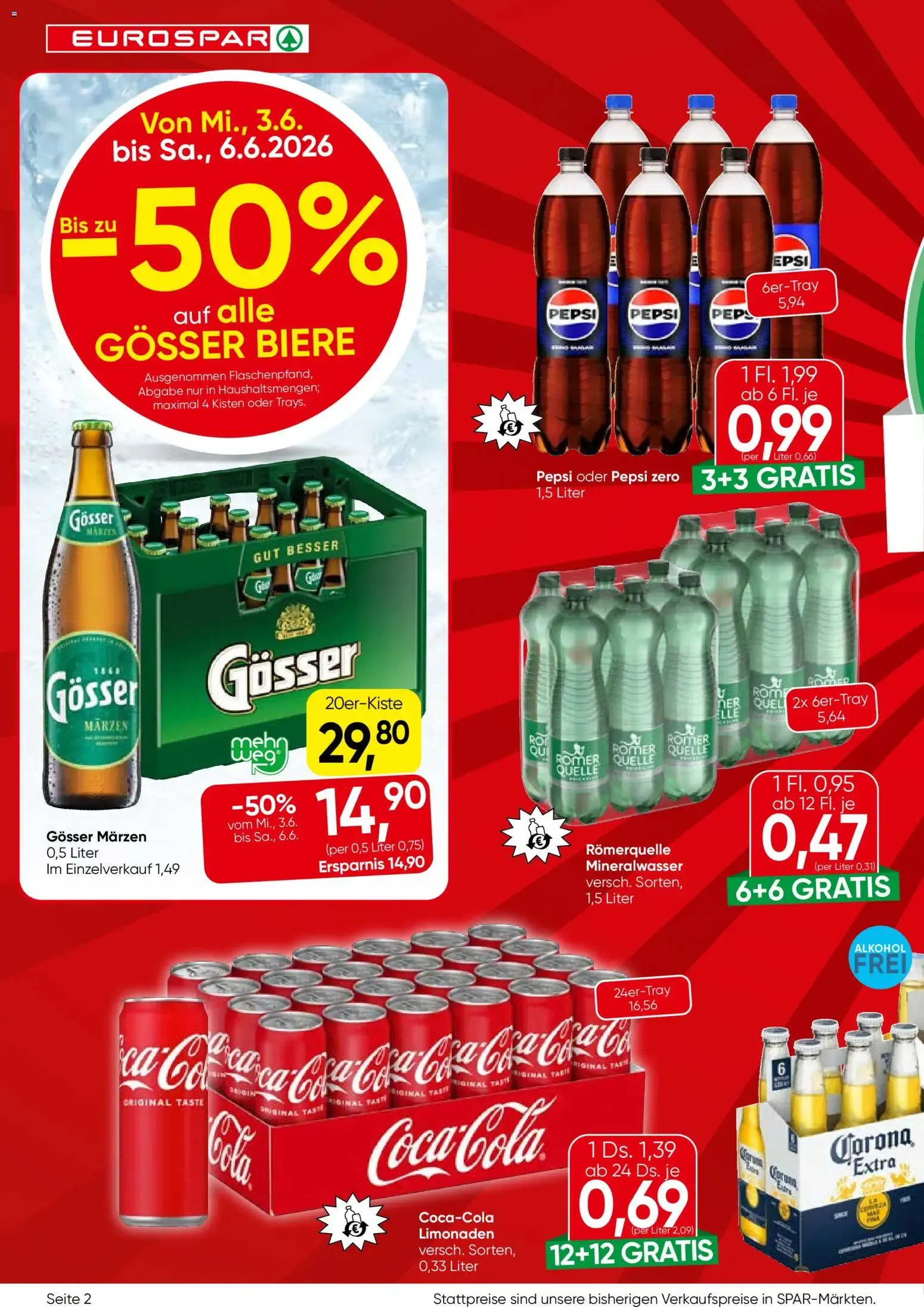 Eurospar Flugblatt von 03.06.2026 - Aktuelle Angebote von 3. Juni bis 17. Juni 2026 - Flugblätt seite  2