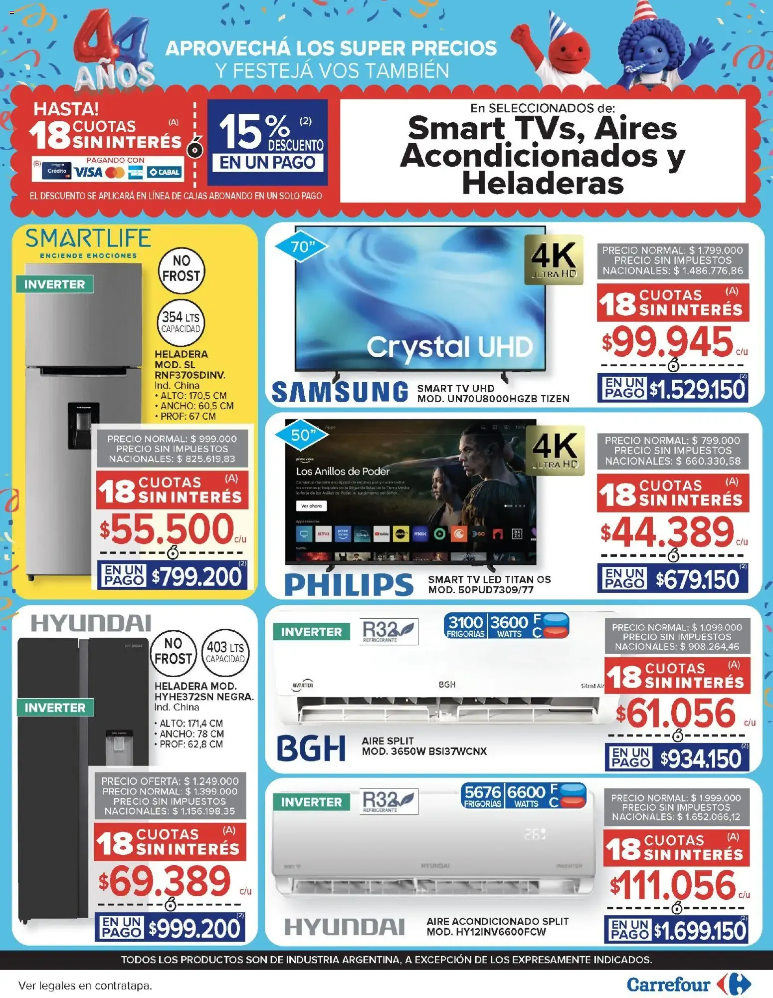 Ofertas de Carrefour: 3ra Semana de Festejos y 44 Años - Ofertas de Productos Carrefour 16 de octubre al 22 de octubre 2026 - Página 32 del catálogo