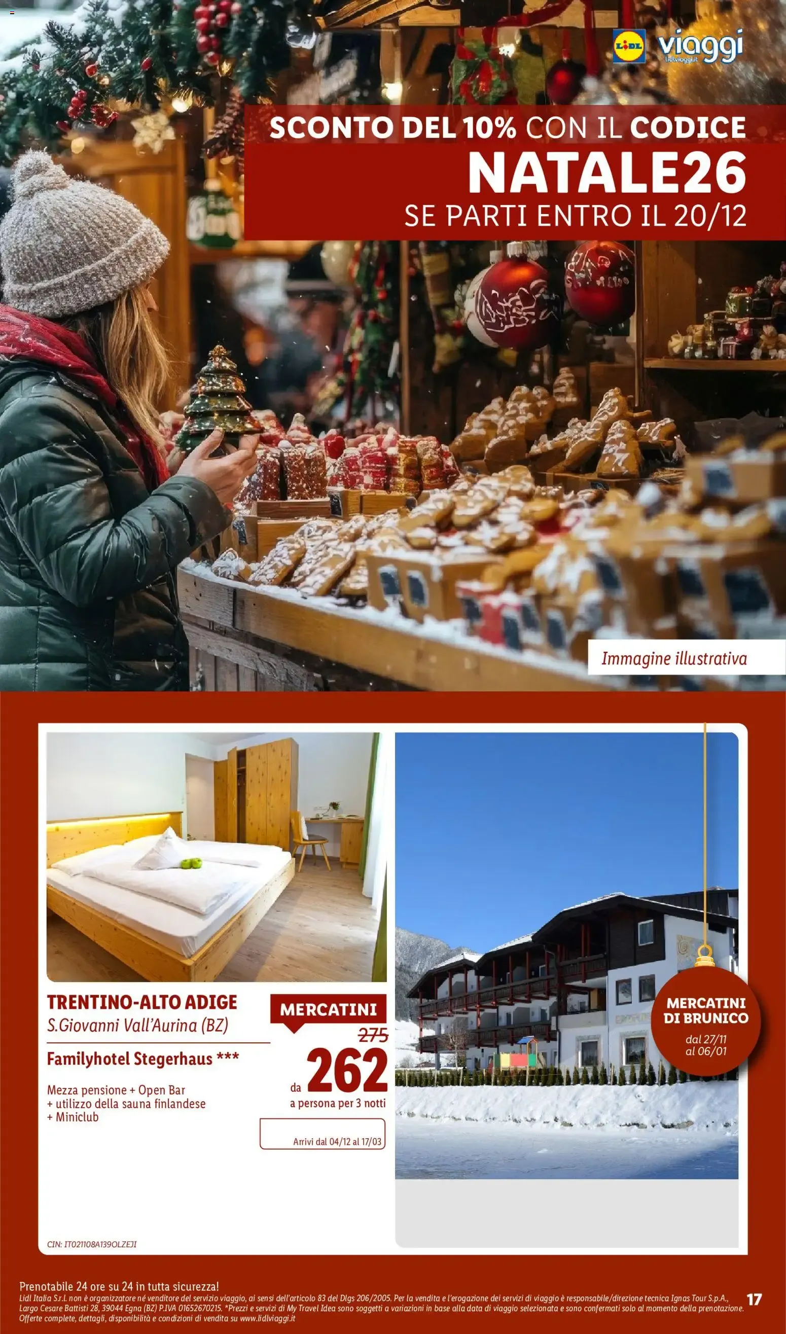 Lidl Viaggi: Mercatini e Wellness da 8 ottobre a 15 dicembre di 2026 - Pagina del volantino 17