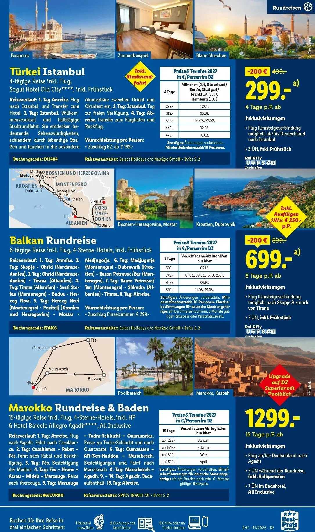 Lidl - Reise-Highlights Prospekt – von Mittwoch 28.10.2026 bis Montag 30.11.2026 von 28. Oktober bis 30. November 2026 - Prospekt seite 21
