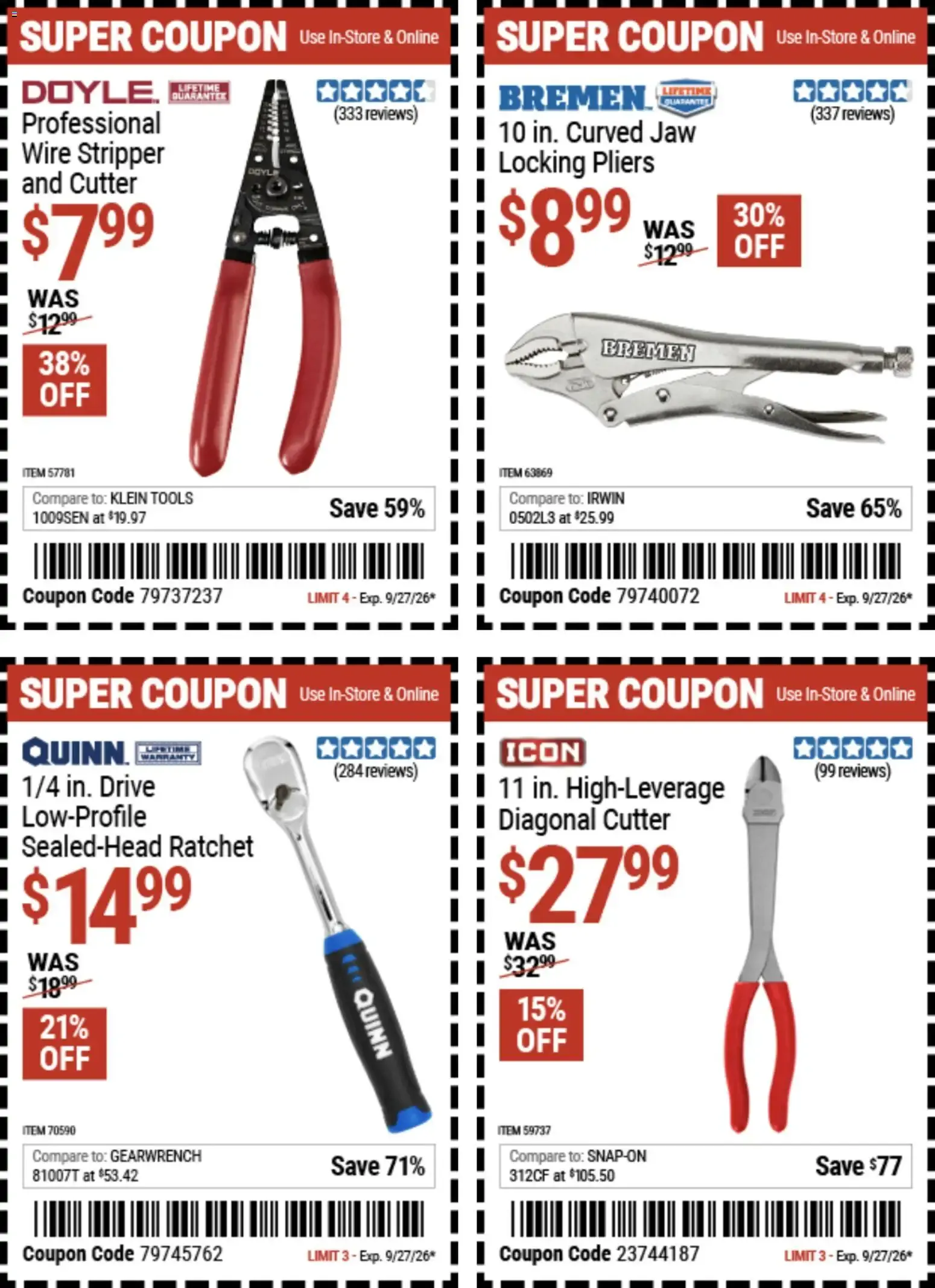 Weekly ad Harbor Freight Weekly Ad (09/14 - 09/27 2026) - Flyer from September 14 to September 27 2026 - Page 2